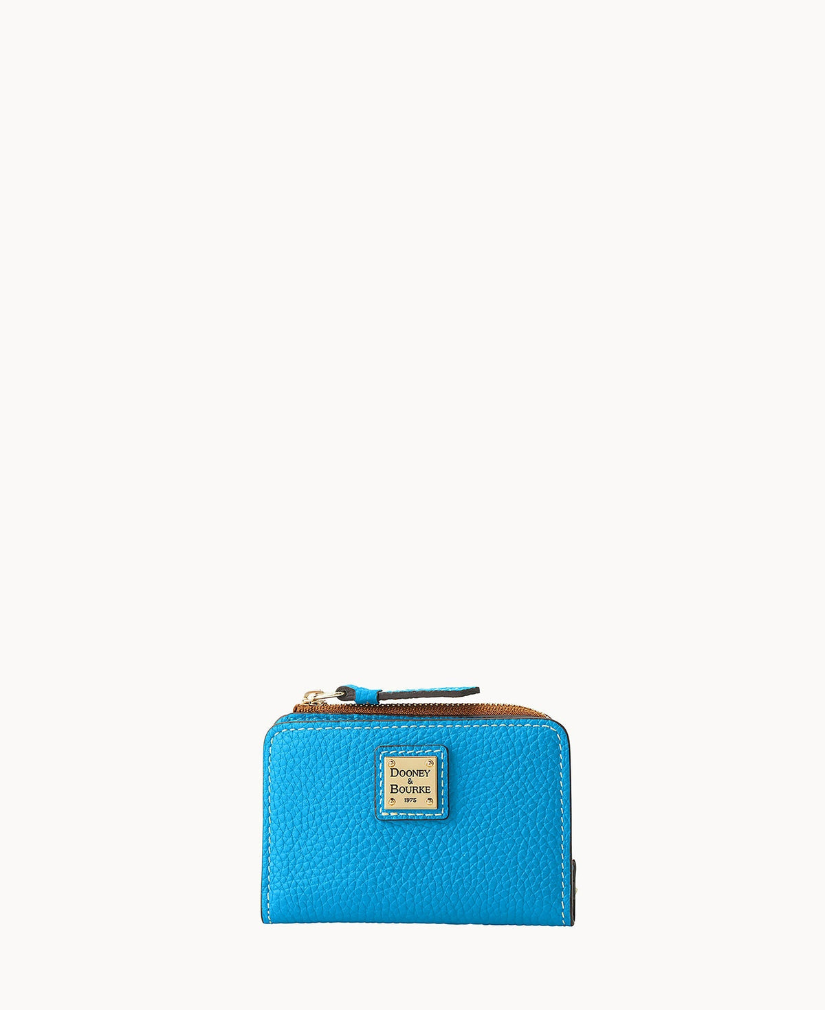 Pebble Grain Zip Credit Card Wallet 12