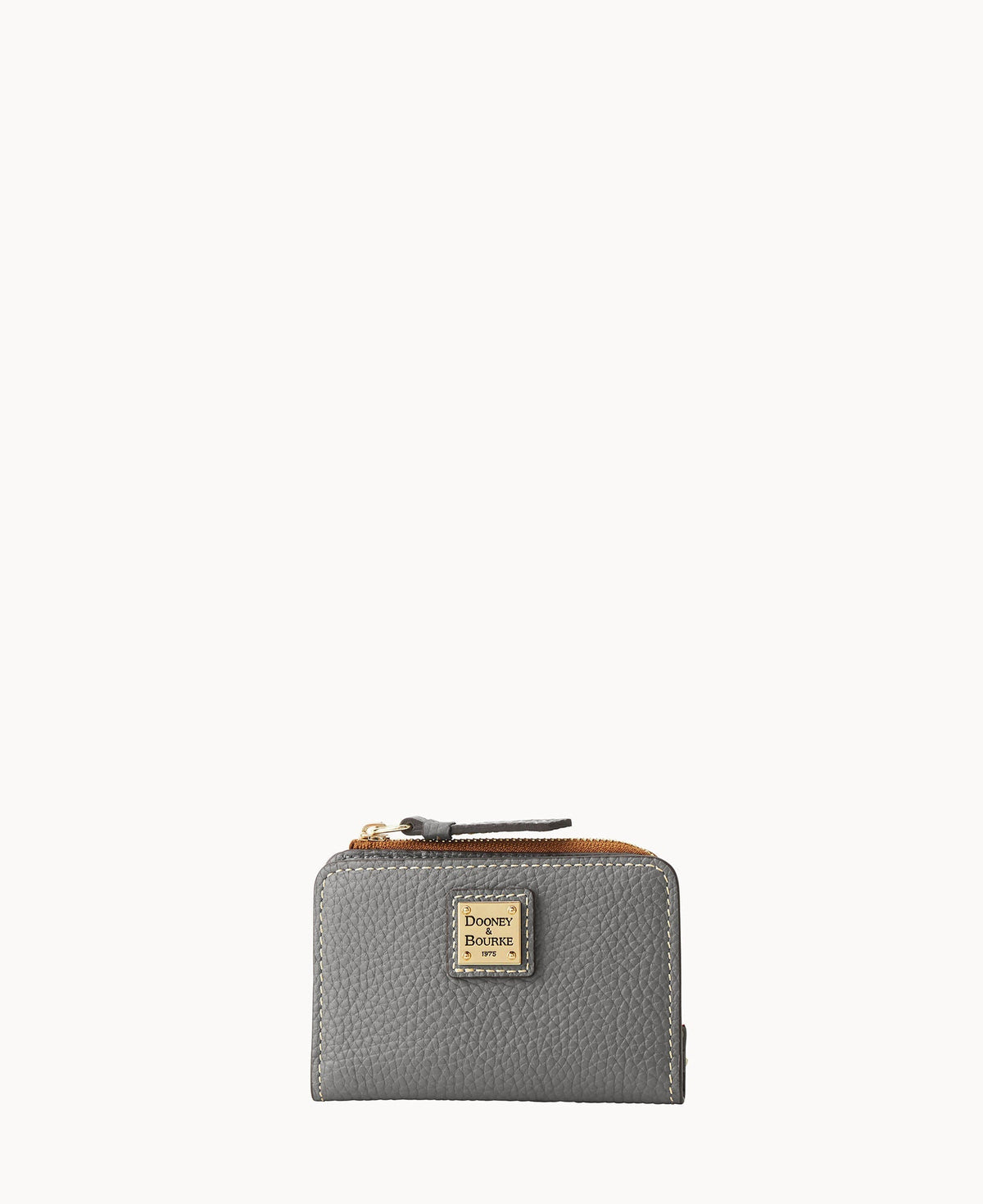 Pebble Grain Zip Credit Card Wallet 12