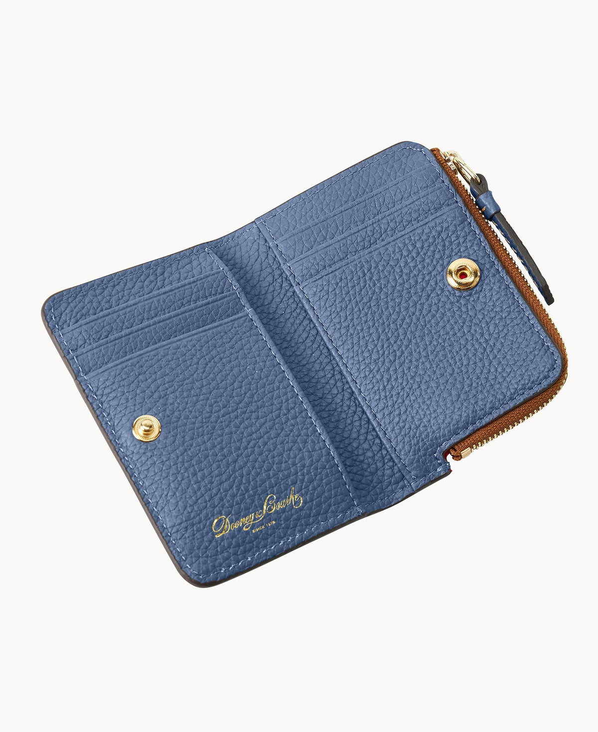 Pebble Grain Zip Credit Card Wallet 12