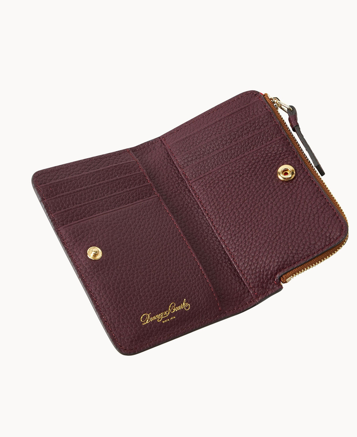 Pebble Grain Zip Credit Card Wallet 14