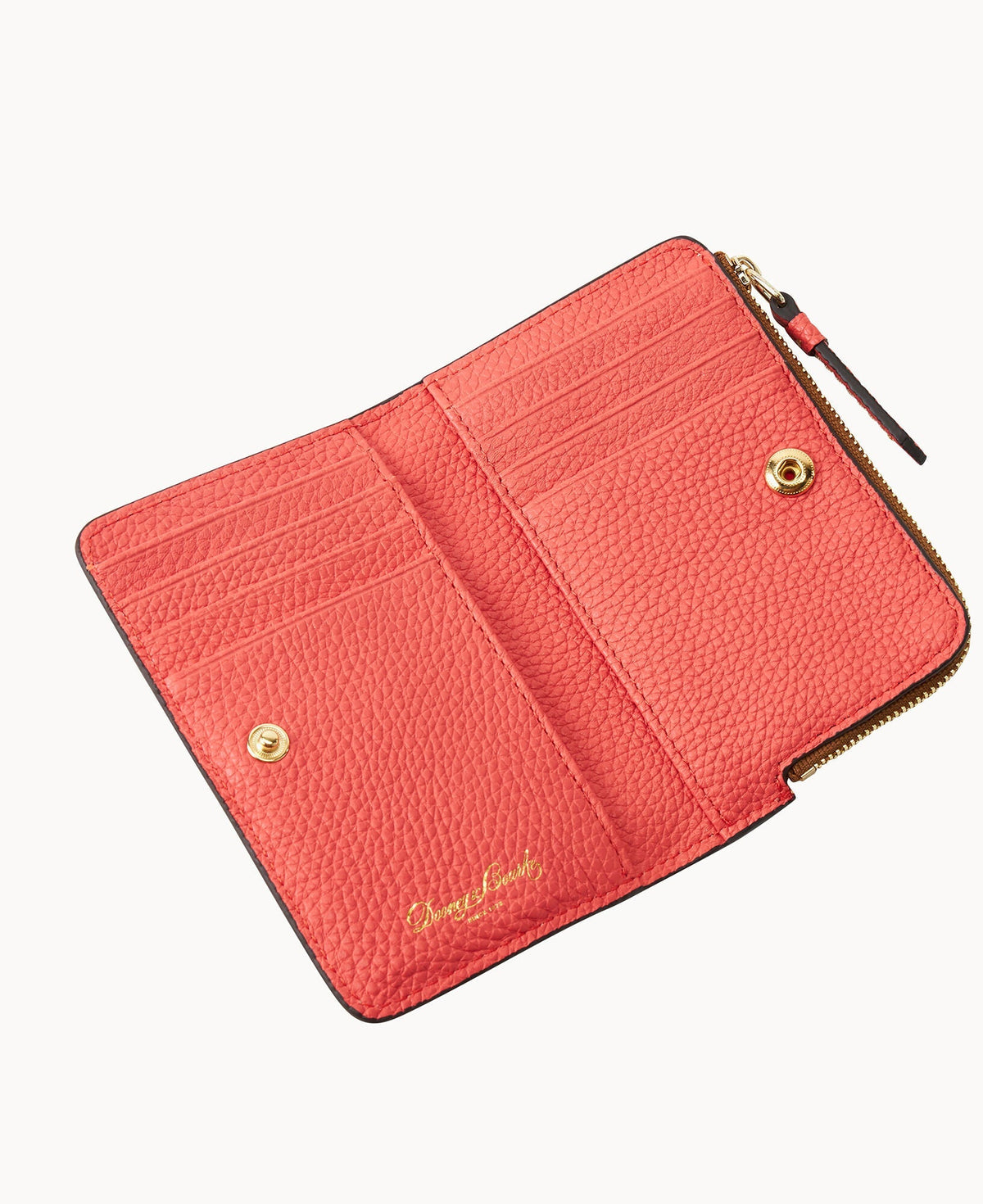 Pebble Grain Zip Credit Card Wallet 14