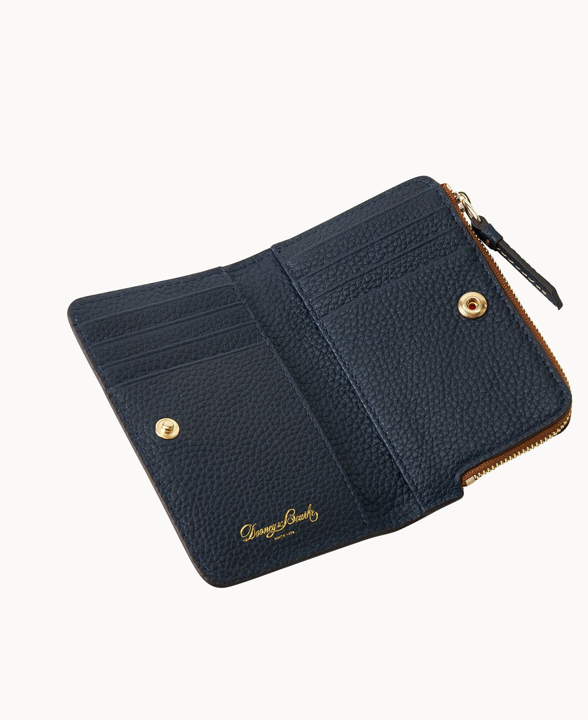 Pebble Grain Zip Credit Card Wallet 14