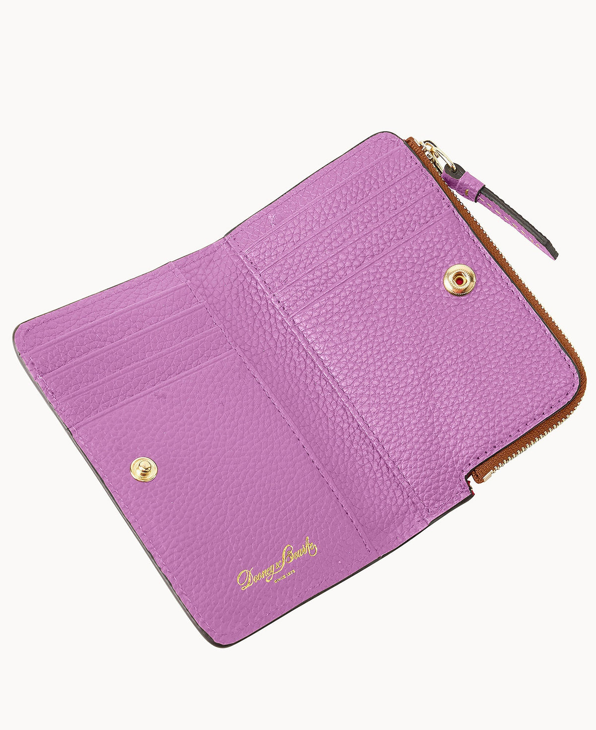 Pebble Grain Zip Credit Card Wallet 14