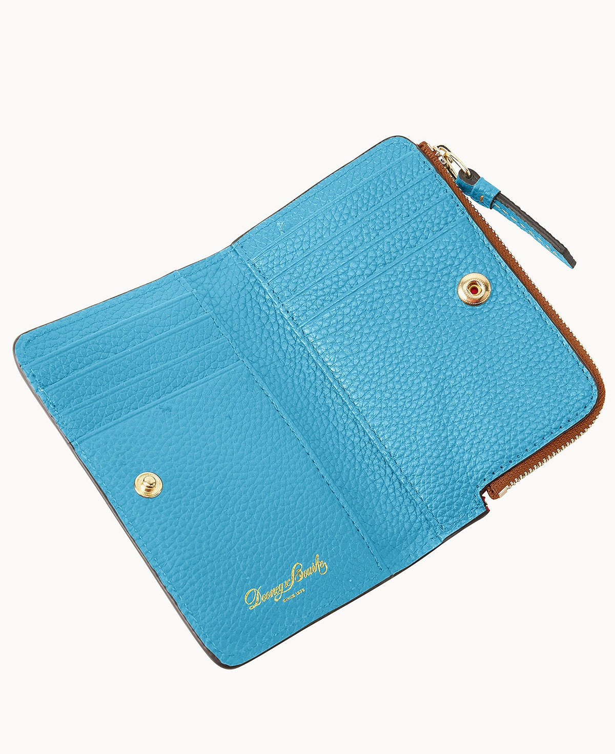 Pebble Grain Zip Credit Card Wallet 14
