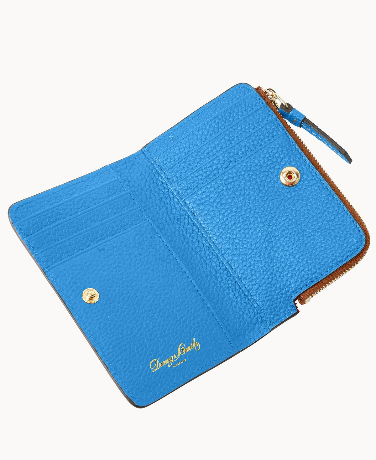 Pebble Grain Zip Credit Card Wallet 14