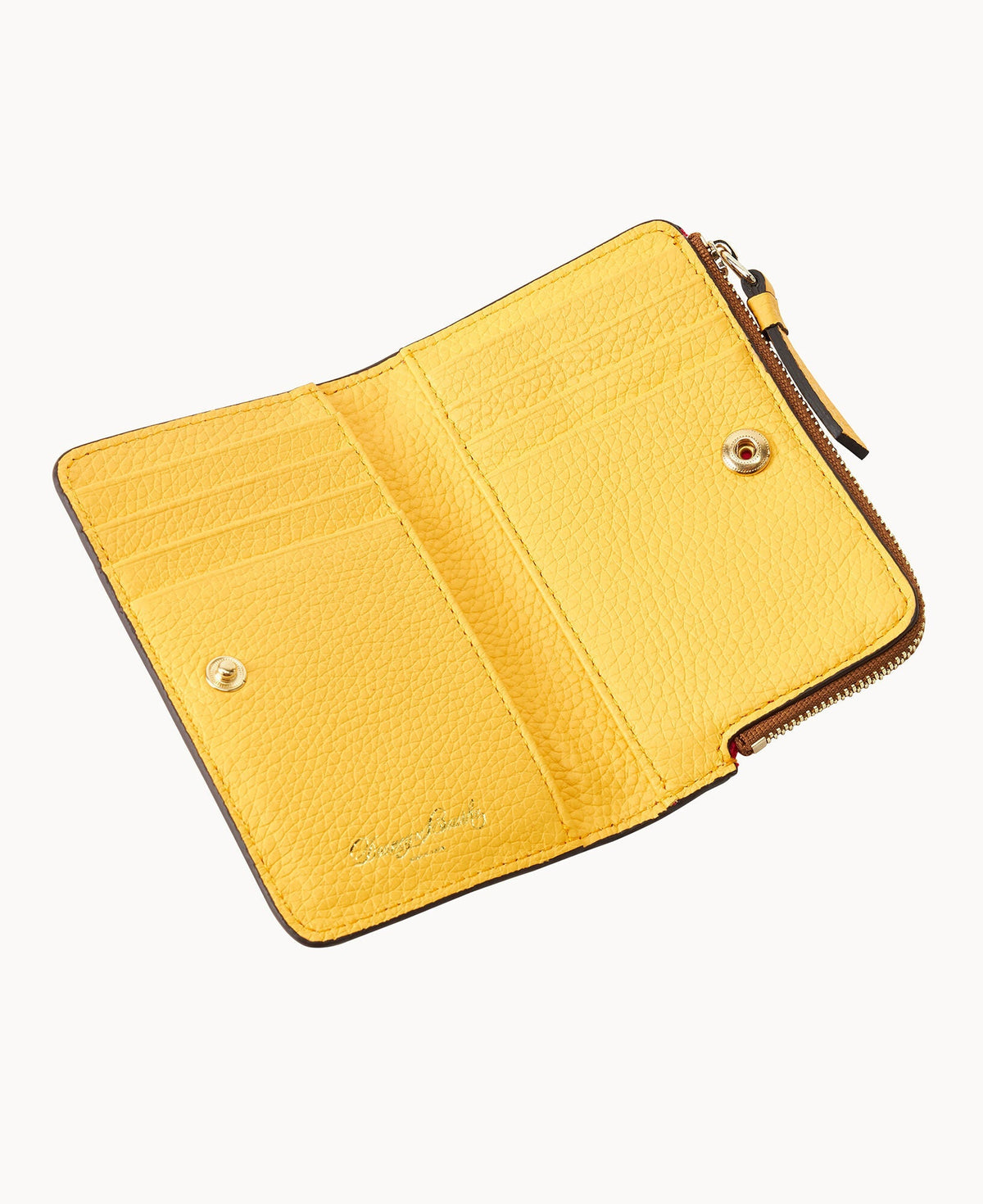 Pebble Grain Zip Credit Card Wallet 14