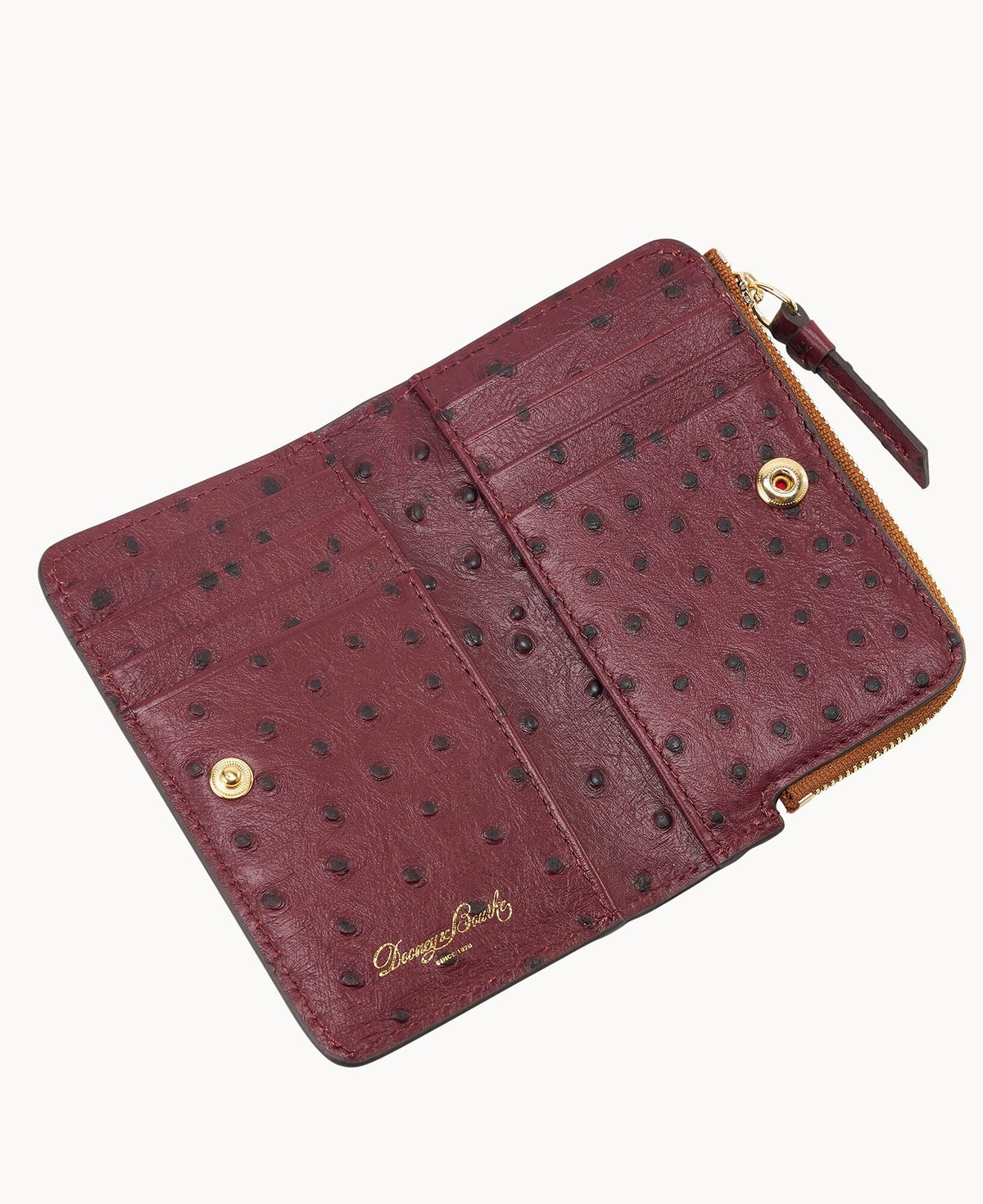 Ostrich Zip Credit Card Wallet 14
