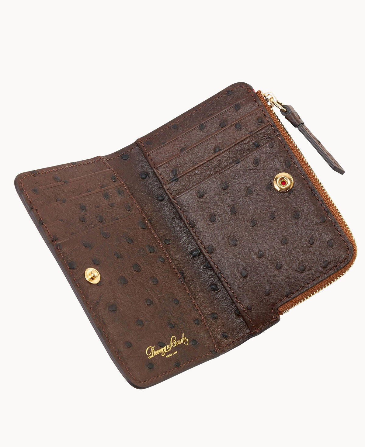 Ostrich Zip Credit Card Wallet 14