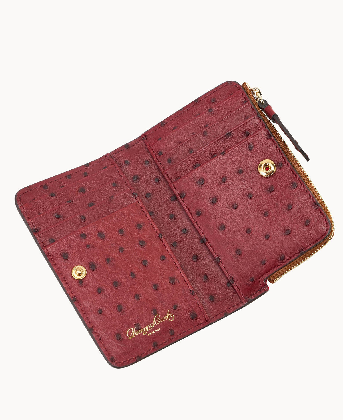 Ostrich Zip Credit Card Wallet 14