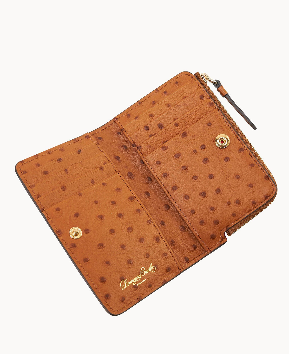 Ostrich Zip Credit Card Wallet 14