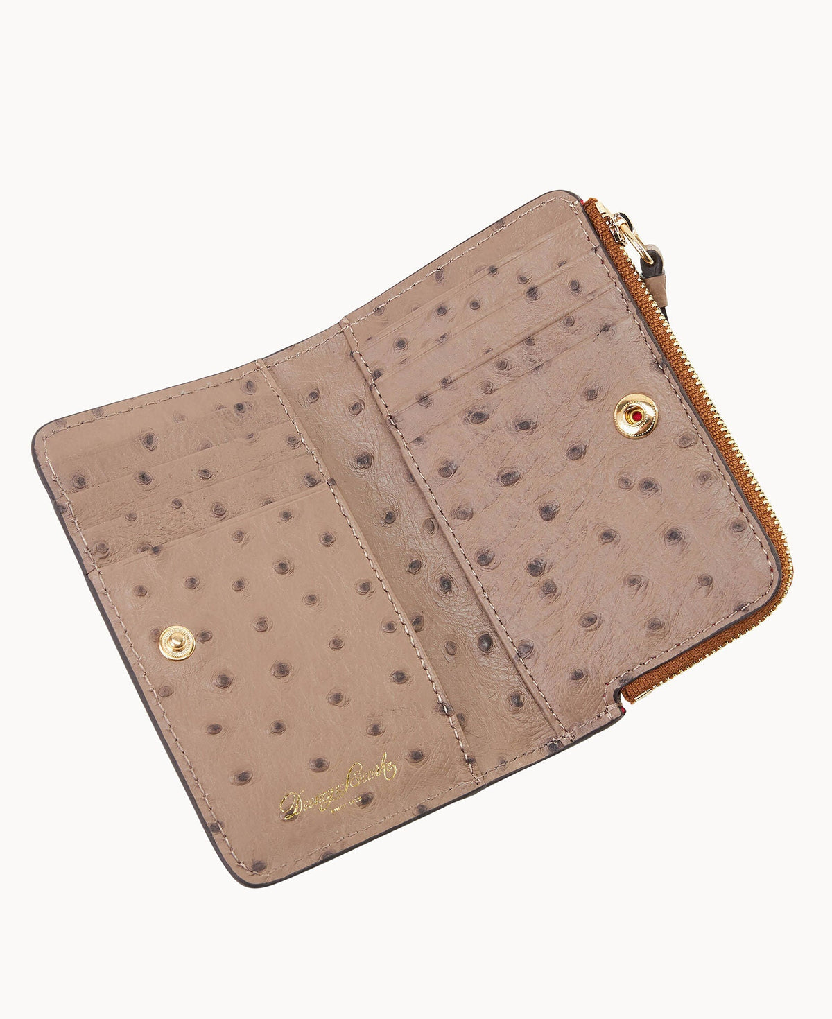 Ostrich Zip Credit Card Wallet 14