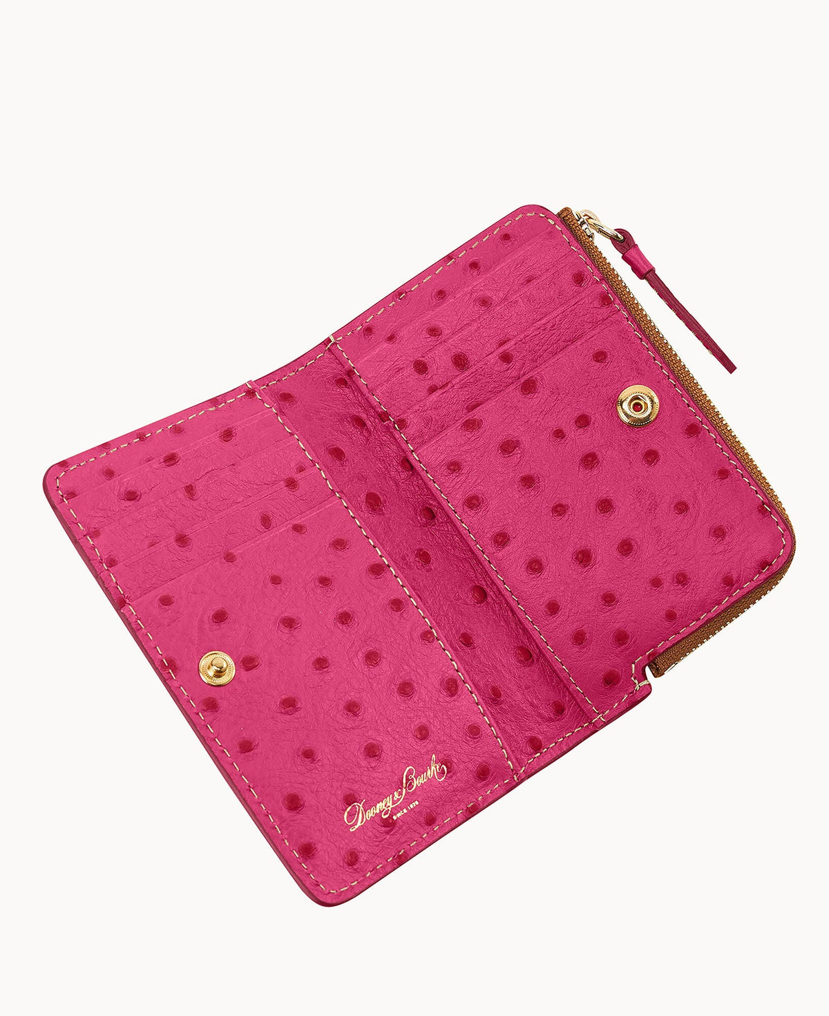 Ostrich Zip Credit Card Wallet 14