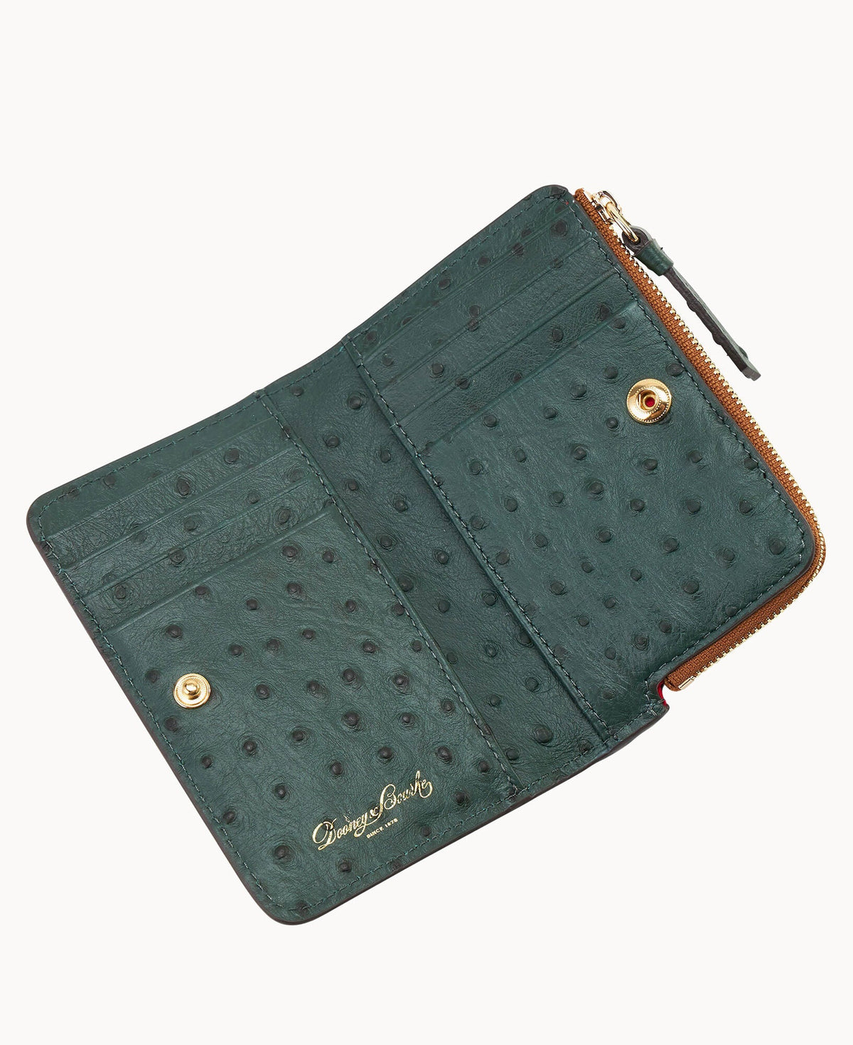 Ostrich Zip Credit Card Wallet 14