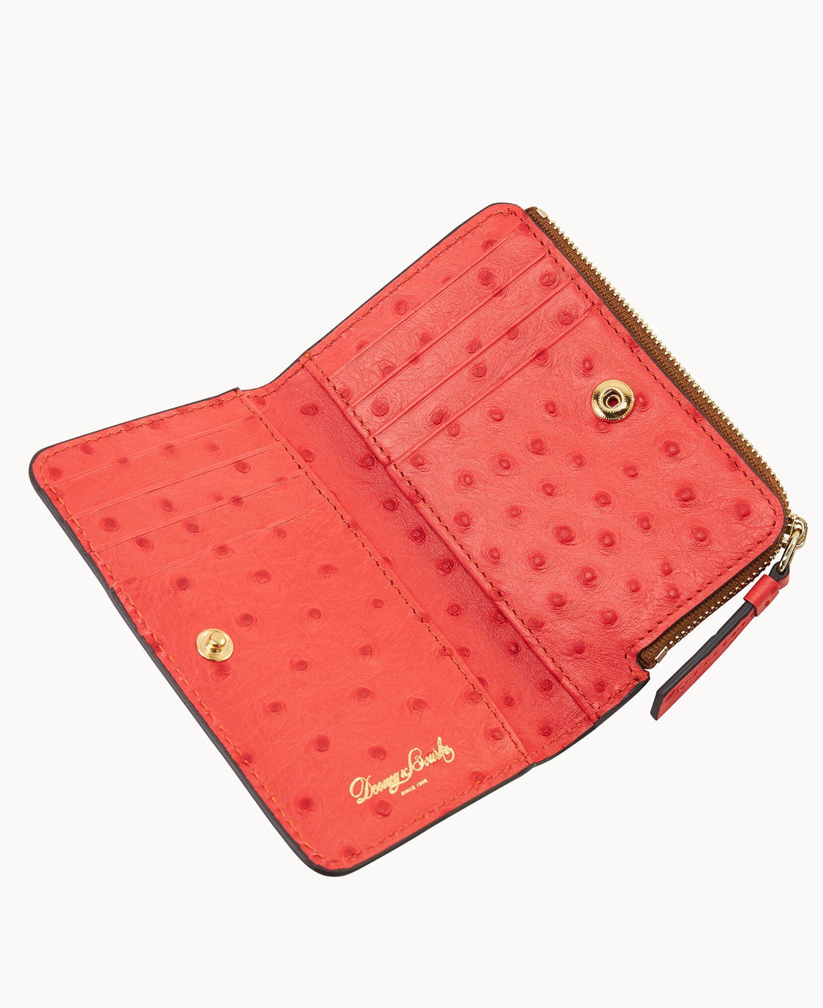 Ostrich Zip Credit Card Wallet 14