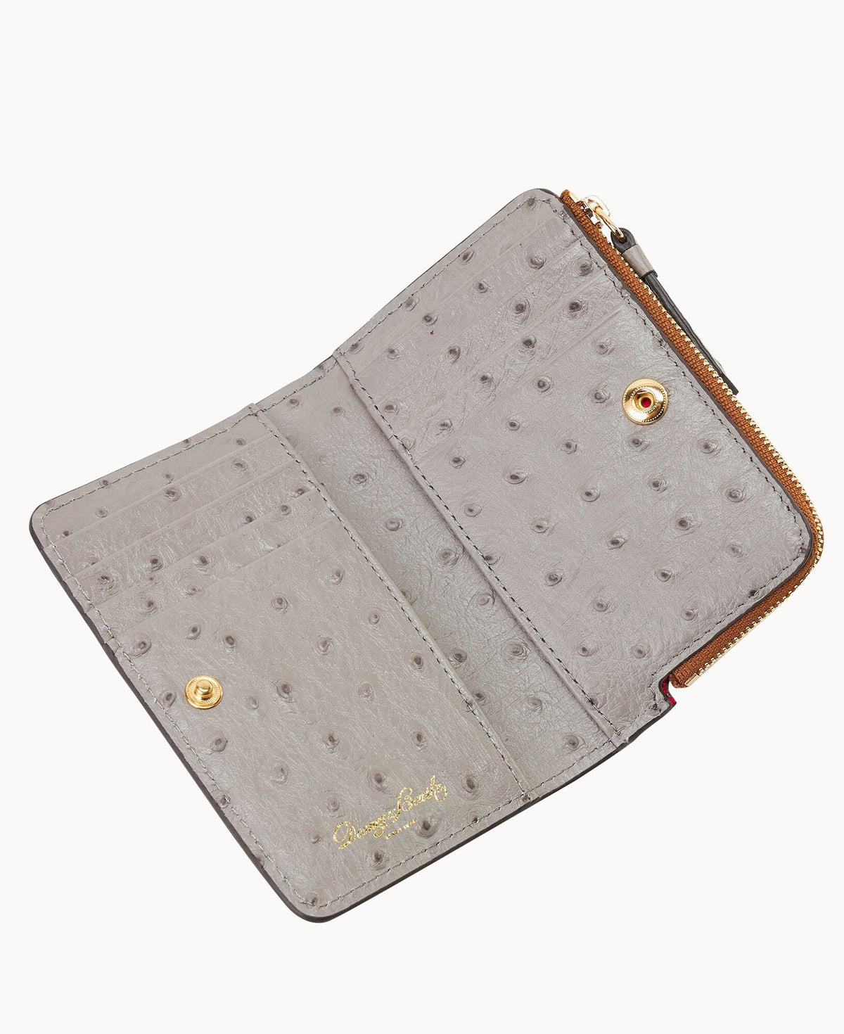 Ostrich Zip Credit Card Wallet 14