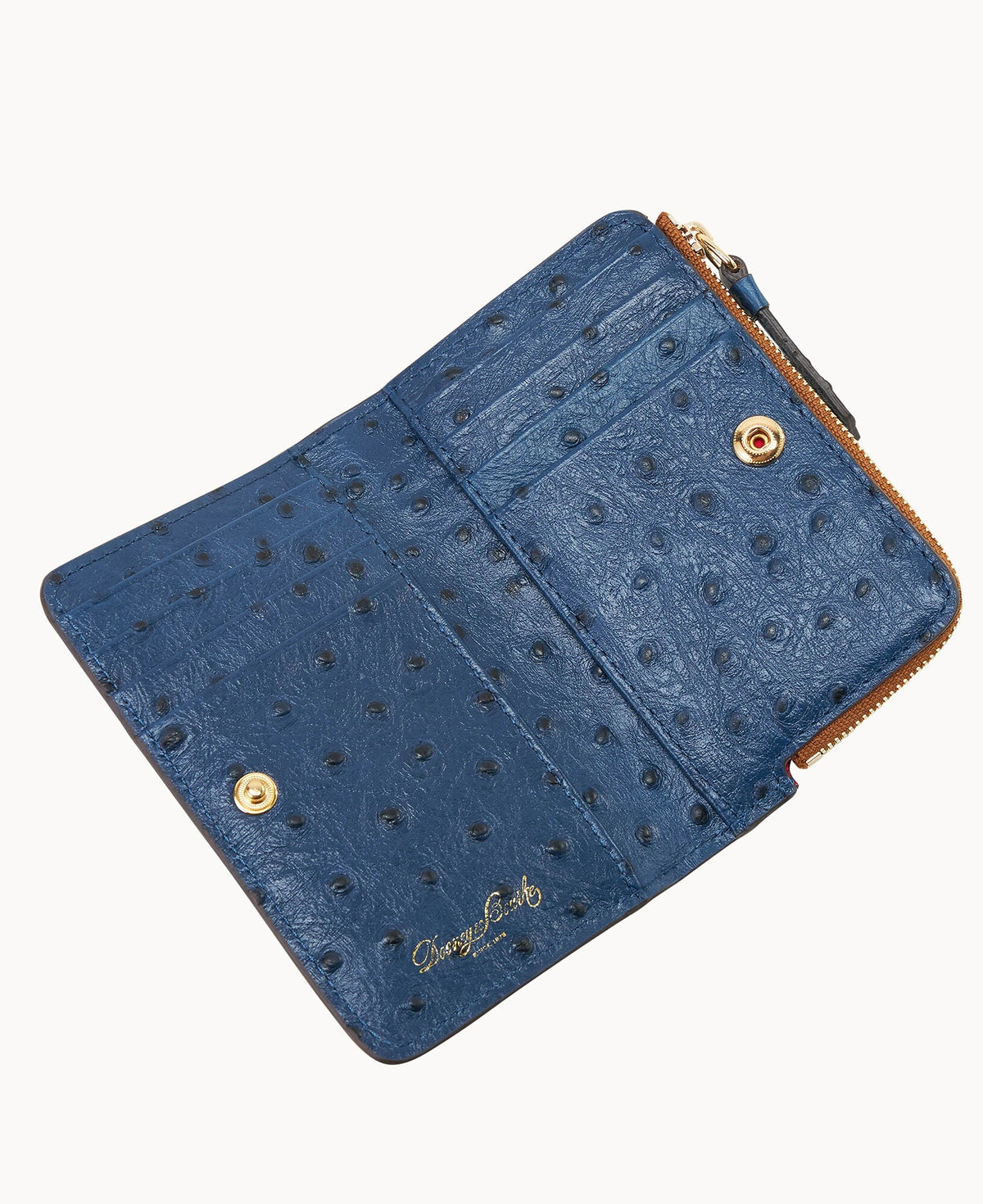 Ostrich Zip Credit Card Wallet 14