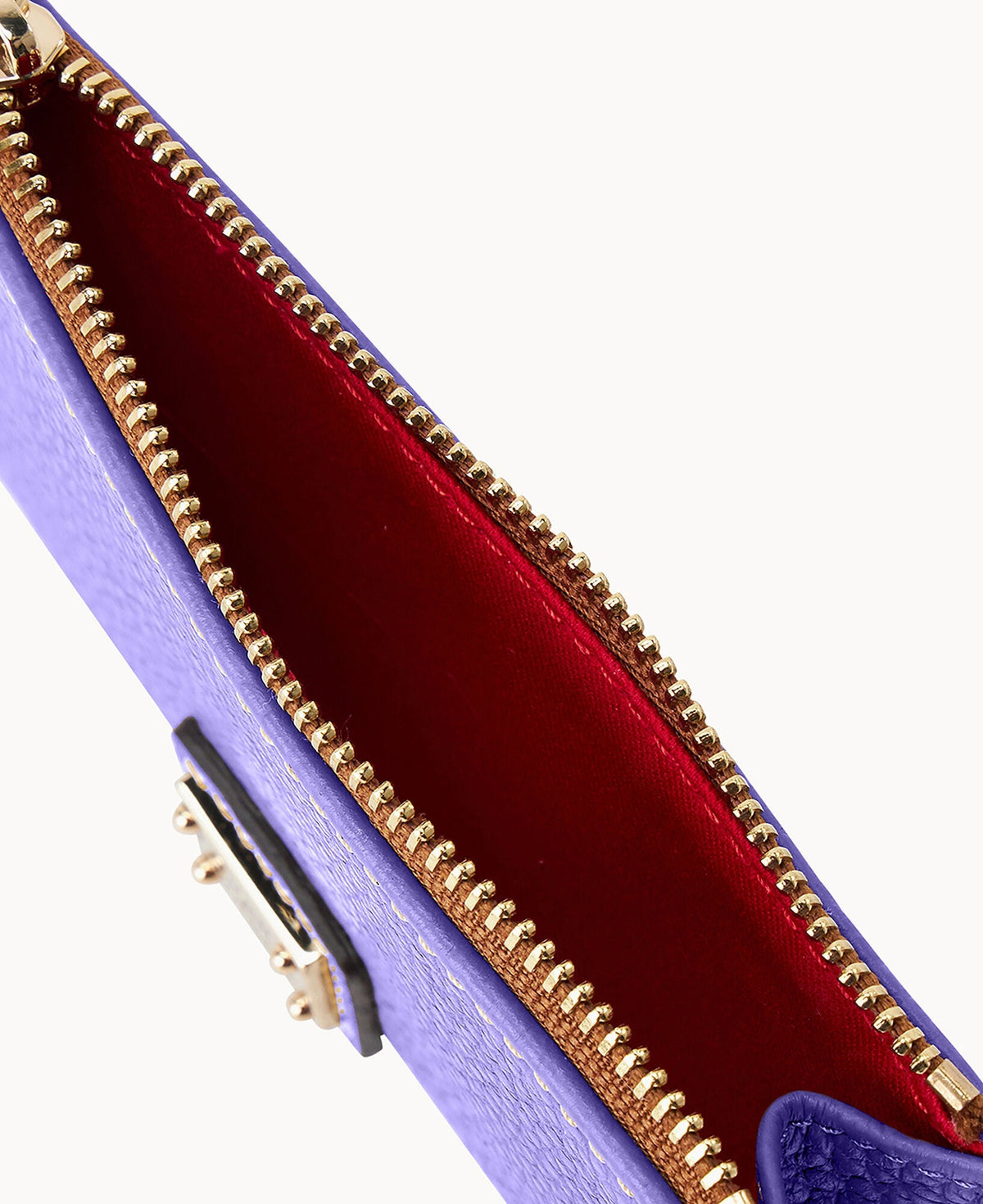 Pebble Grain Zip Credit Card Case
