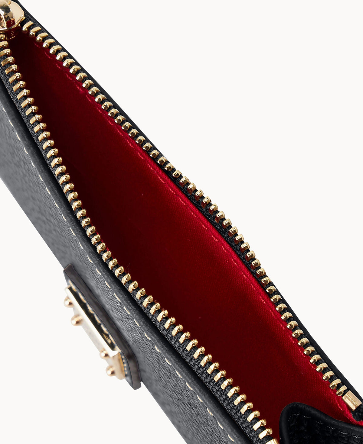 Pebble Grain Zip Credit Card Case