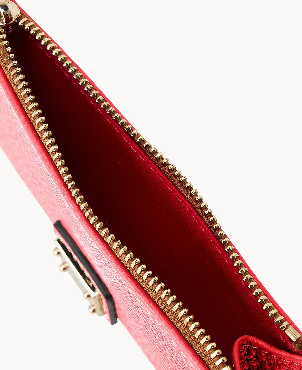 Pebble Grain Zip Credit Card Case