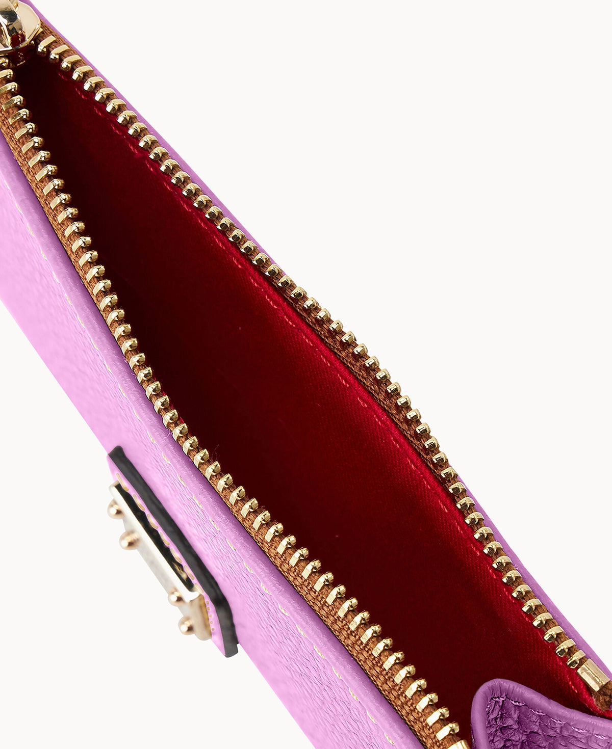 Pebble Grain Zip Credit Card Case