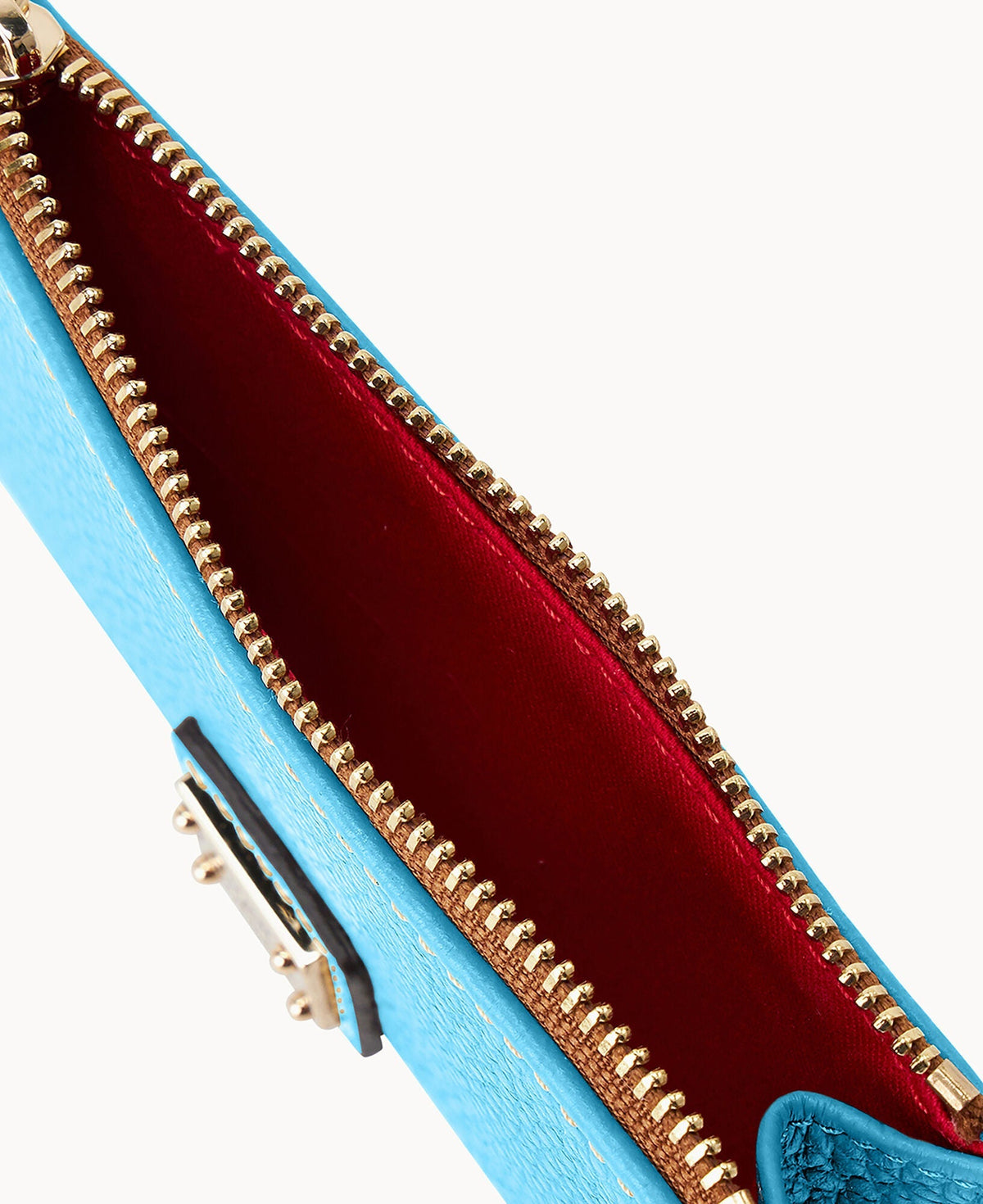 Pebble Grain Zip Credit Card Case
