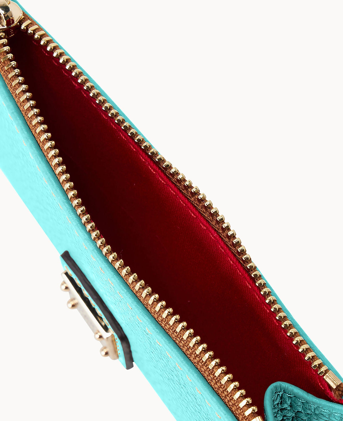 Pebble Grain Zip Credit Card Case