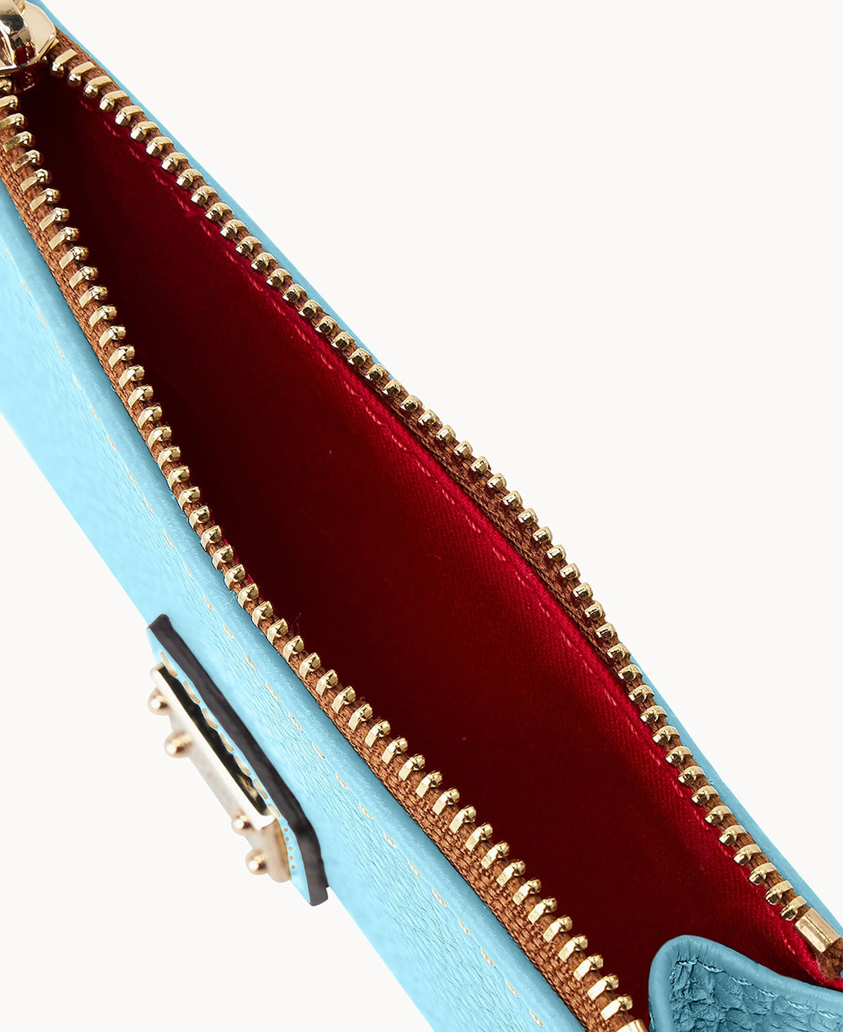 Pebble Grain Zip Credit Card Case