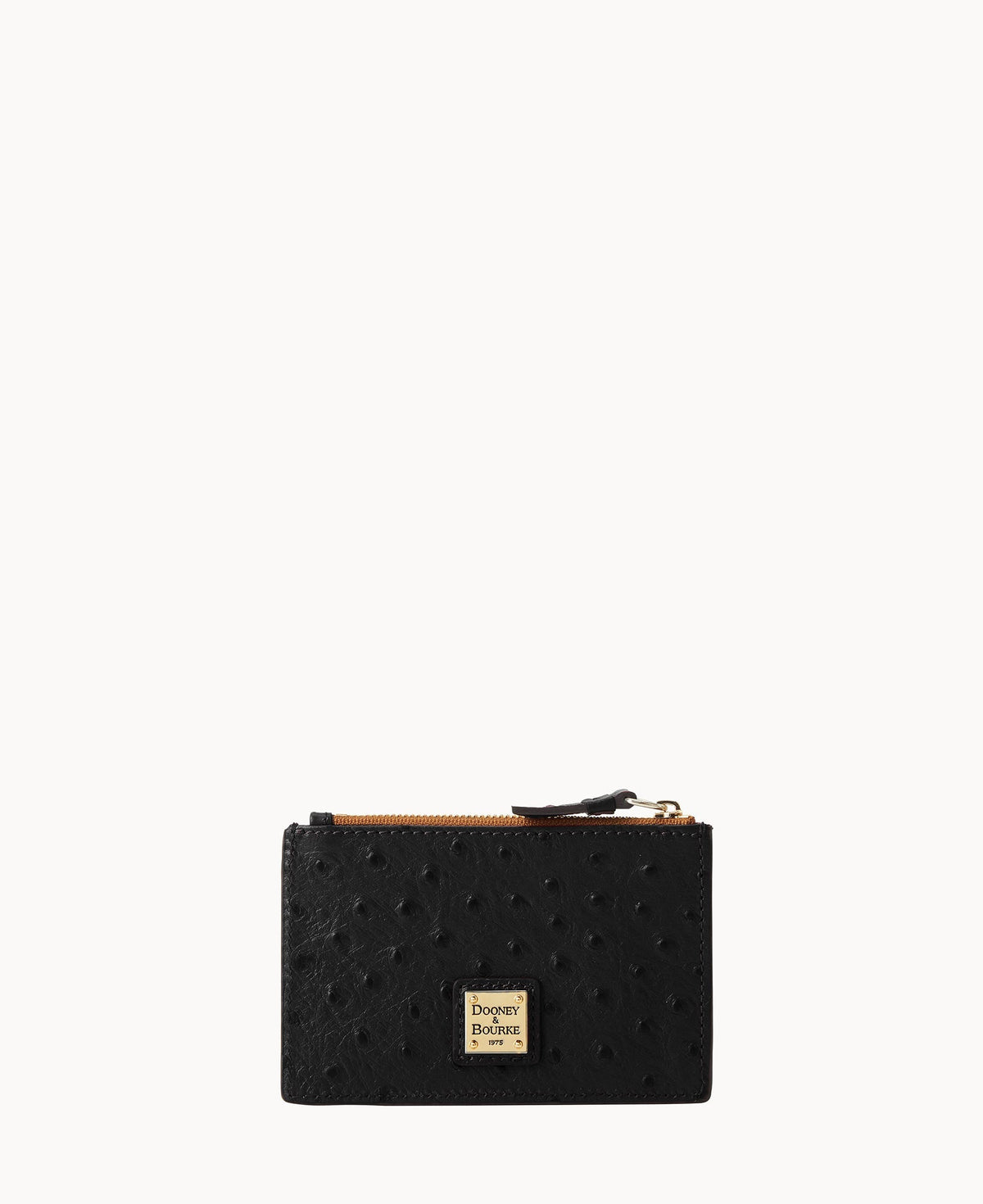Ostrich Zip Credit Card Case