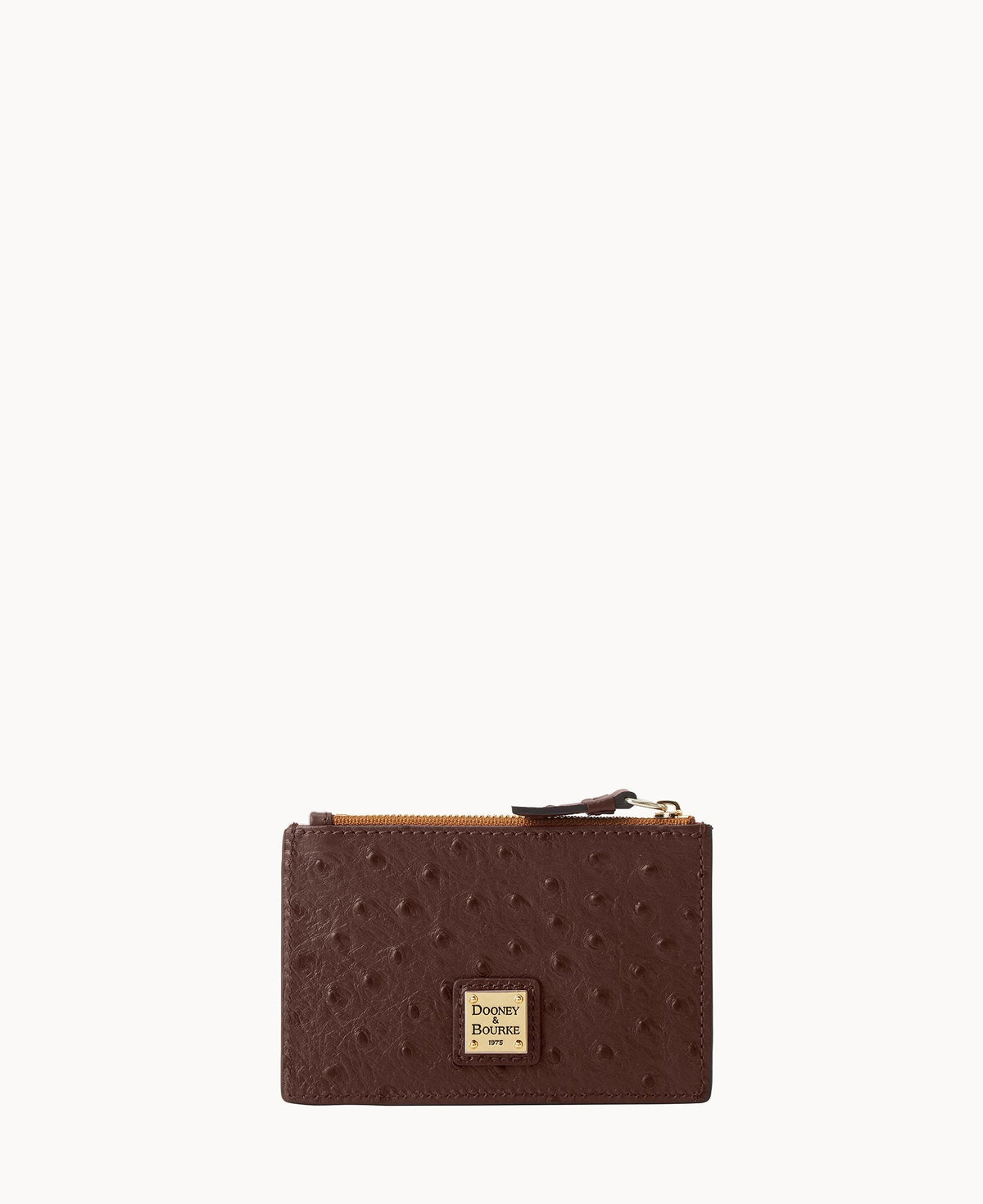Ostrich Zip Credit Card Case