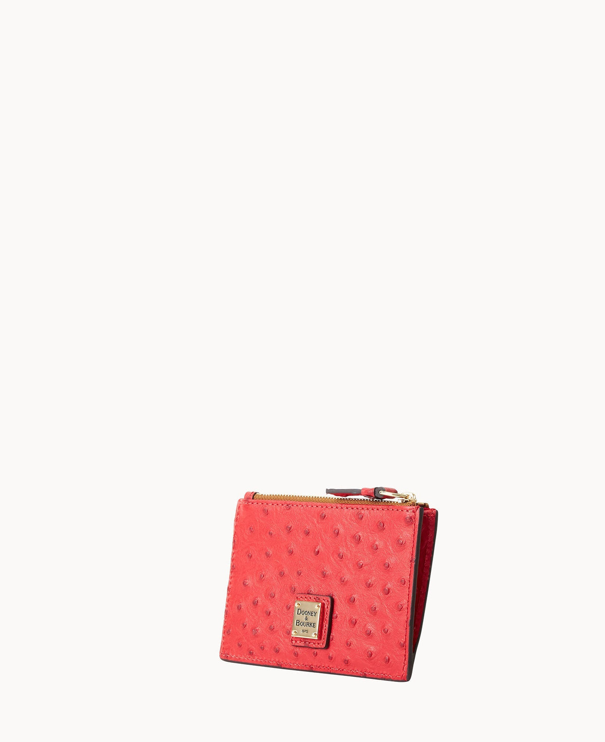 Ostrich Zip Credit Card Case