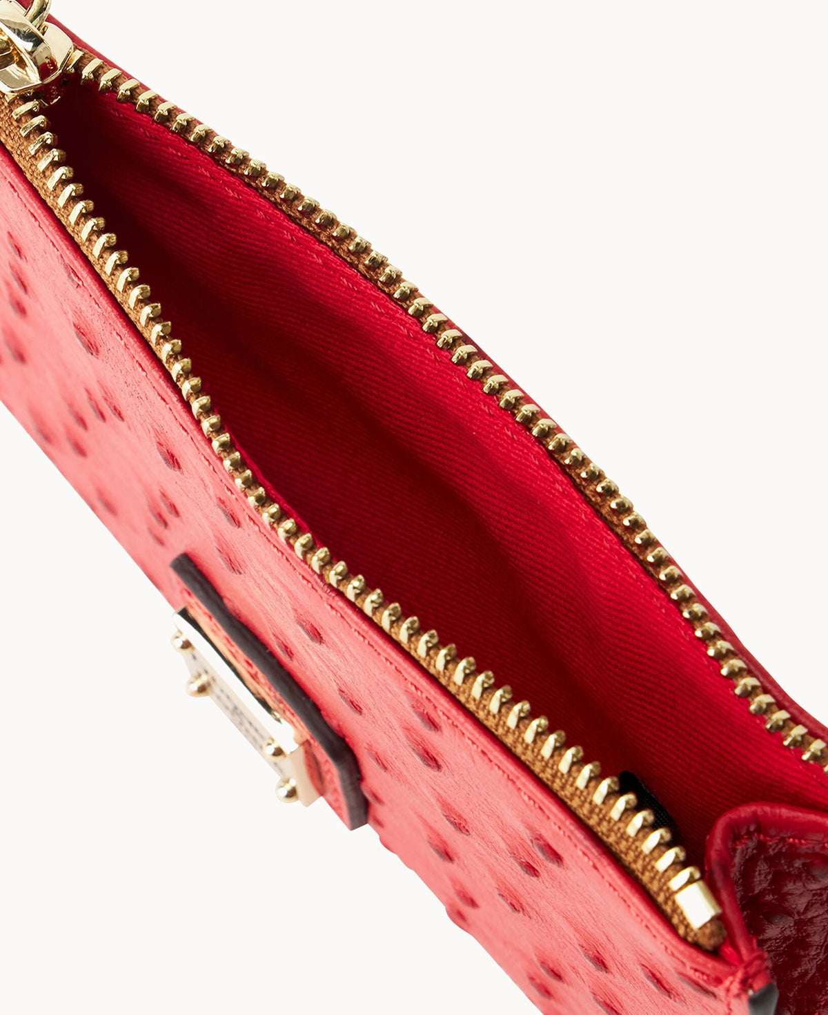 Ostrich Zip Credit Card Case