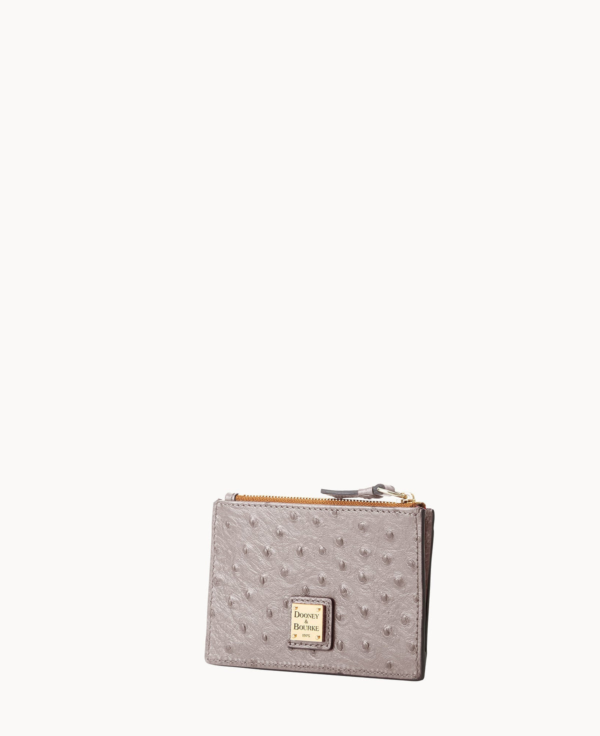 Ostrich Zip Credit Card Case