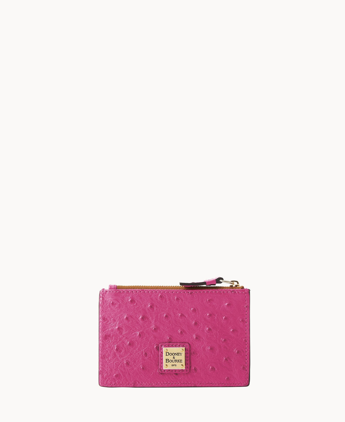 Ostrich Zip Credit Card Case