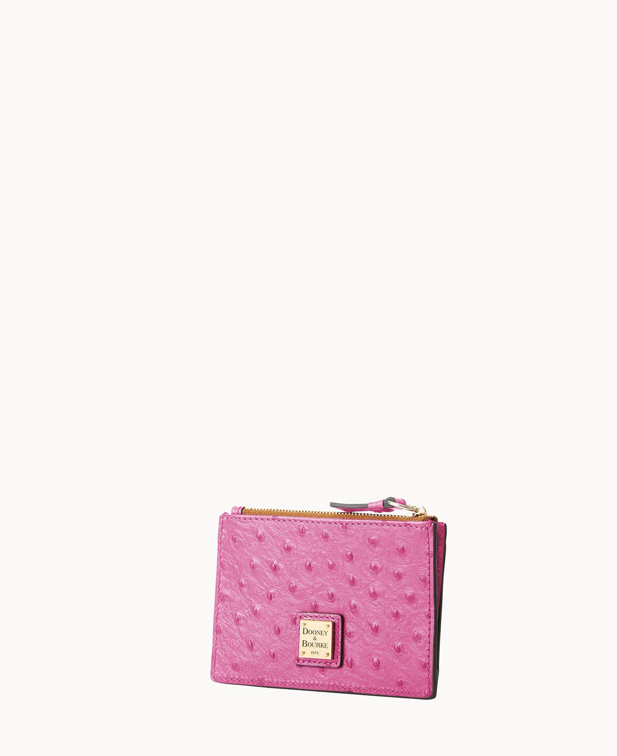 Ostrich Zip Credit Card Case