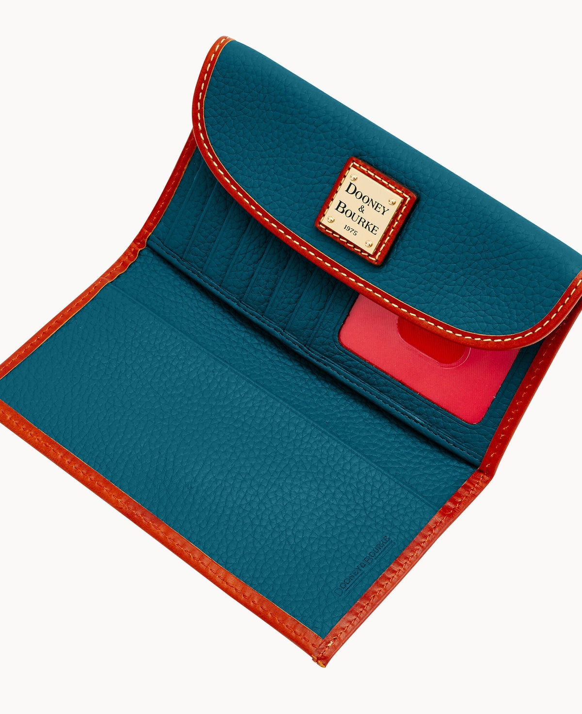 Pebble Grain Continental Clutch