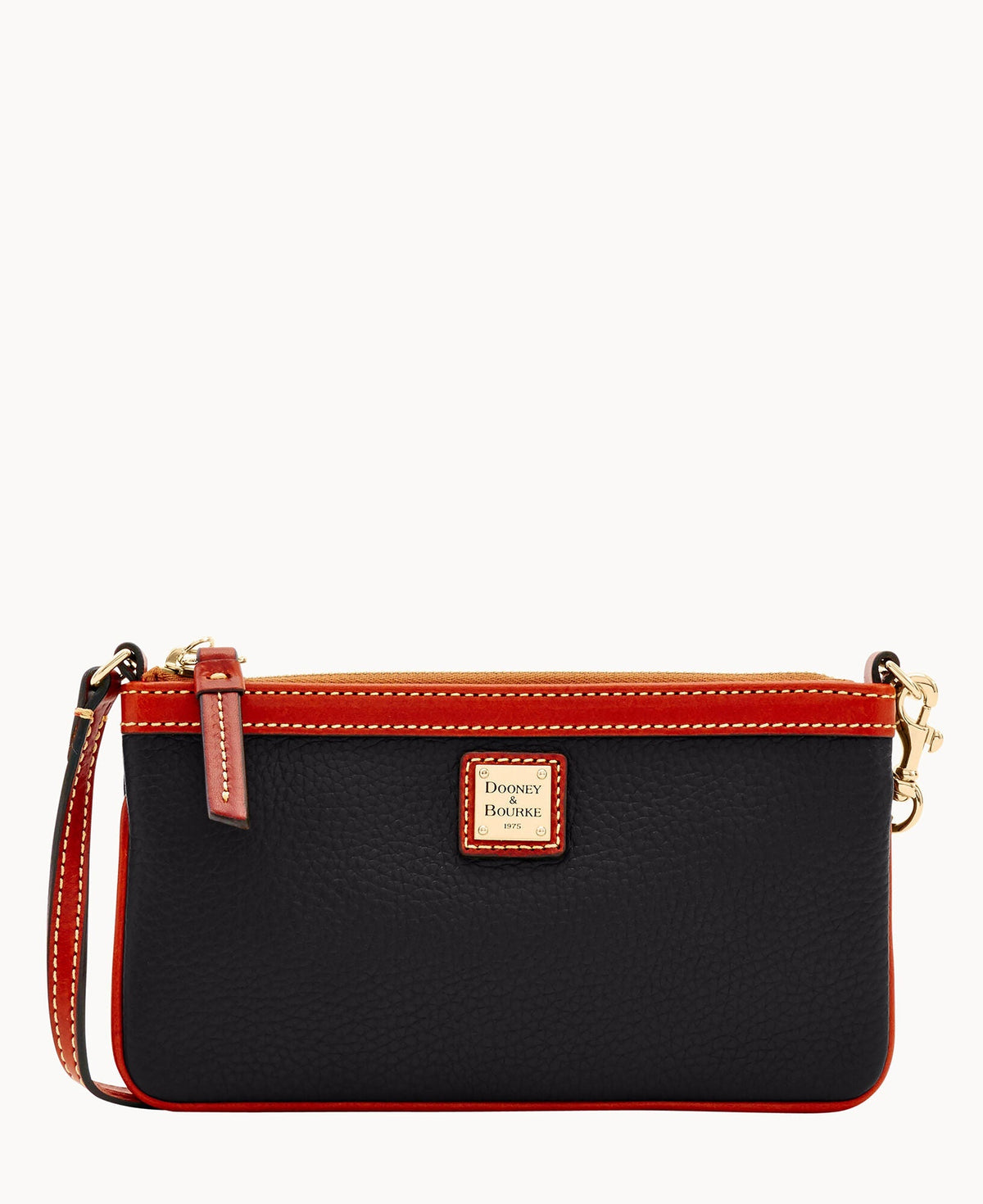 Pebble Grain Large Slim Wristlet