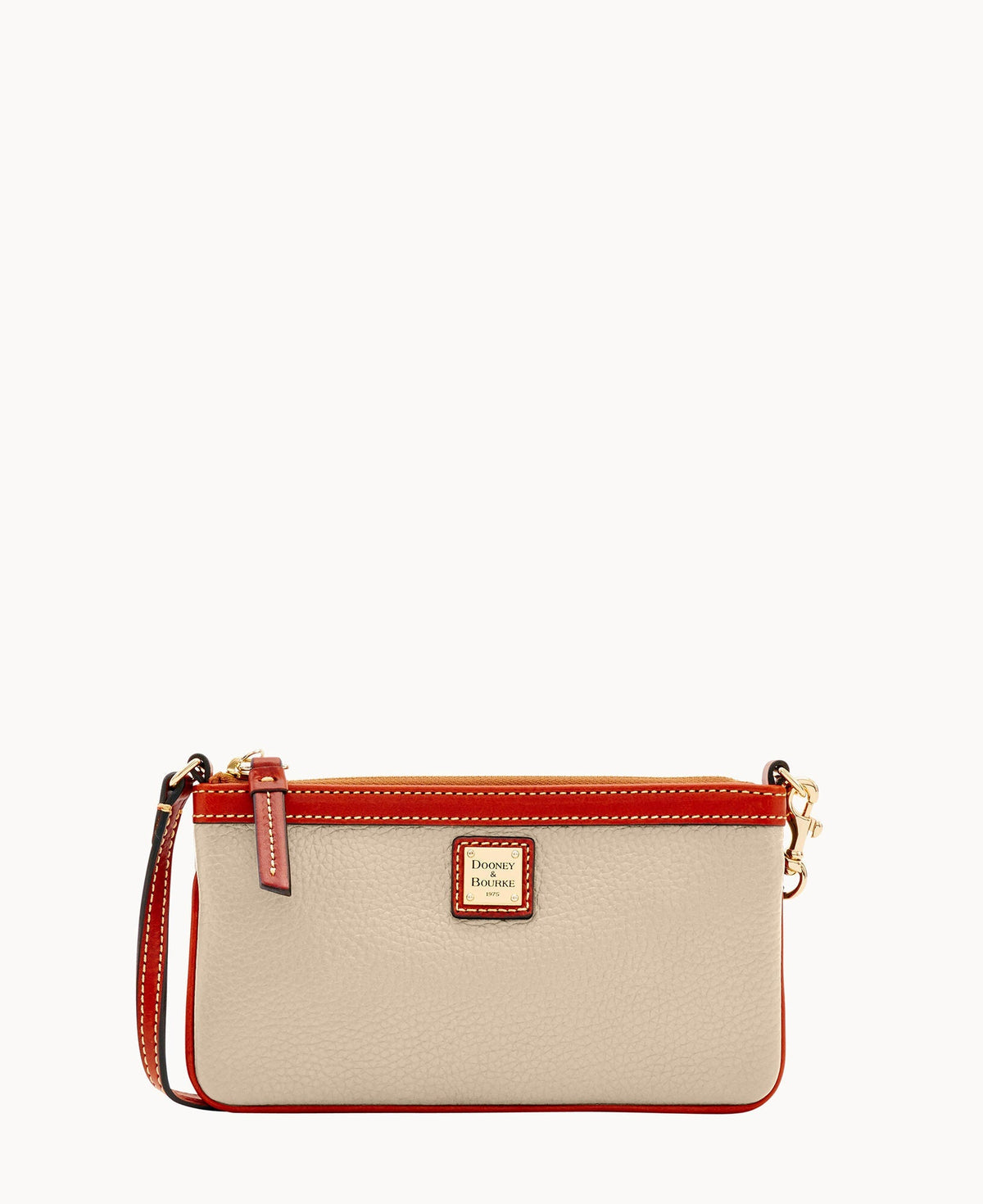 Pebble Grain Large Slim Wristlet
