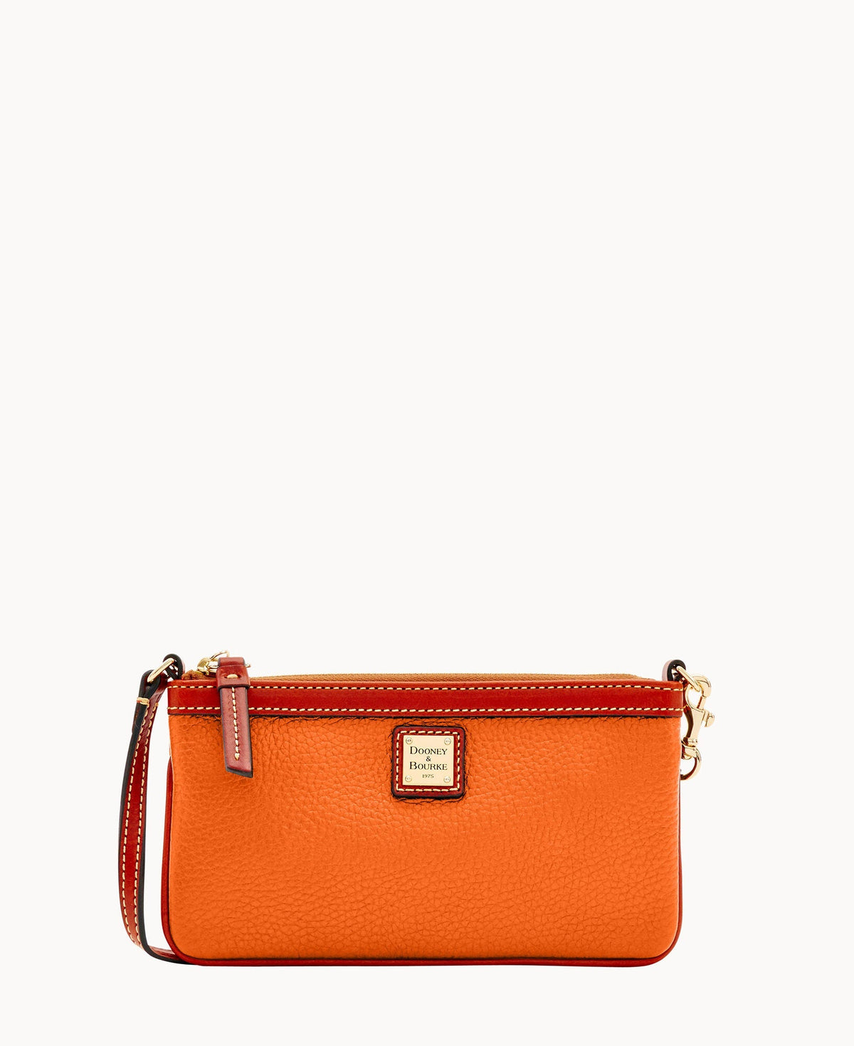 Pebble Grain Large Slim Wristlet