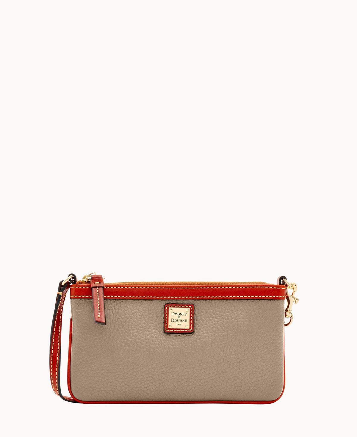 Pebble Grain Large Slim Wristlet