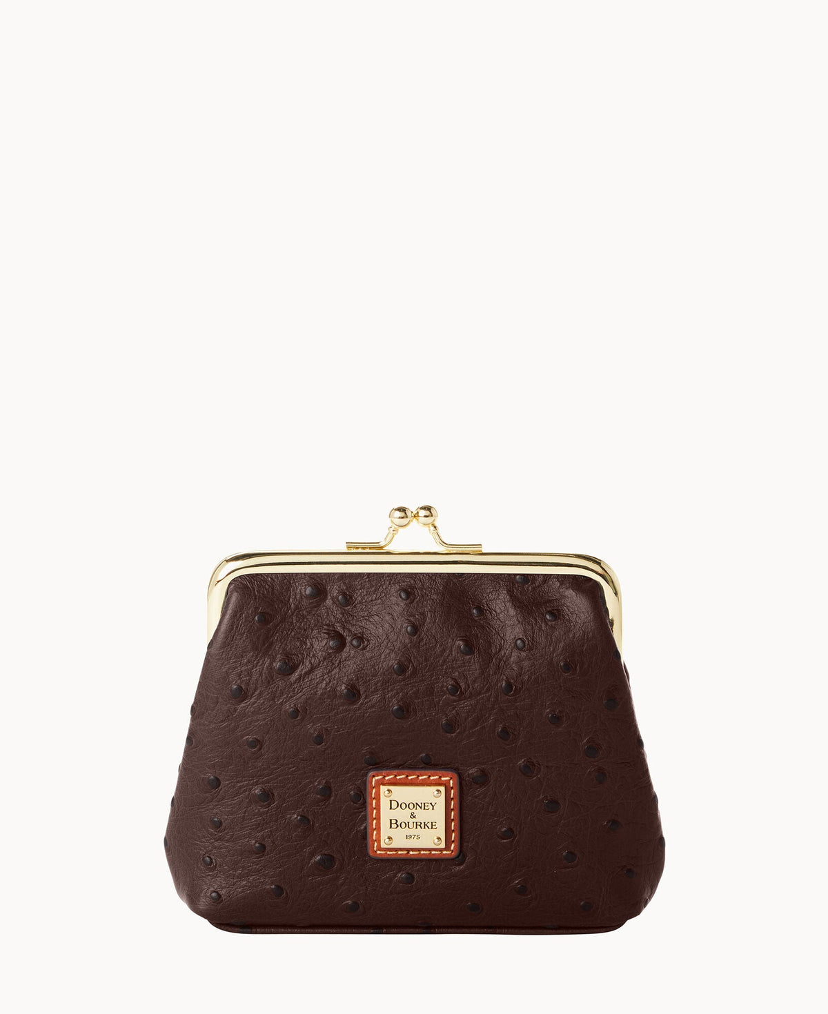 Ostrich Large Framed Purse