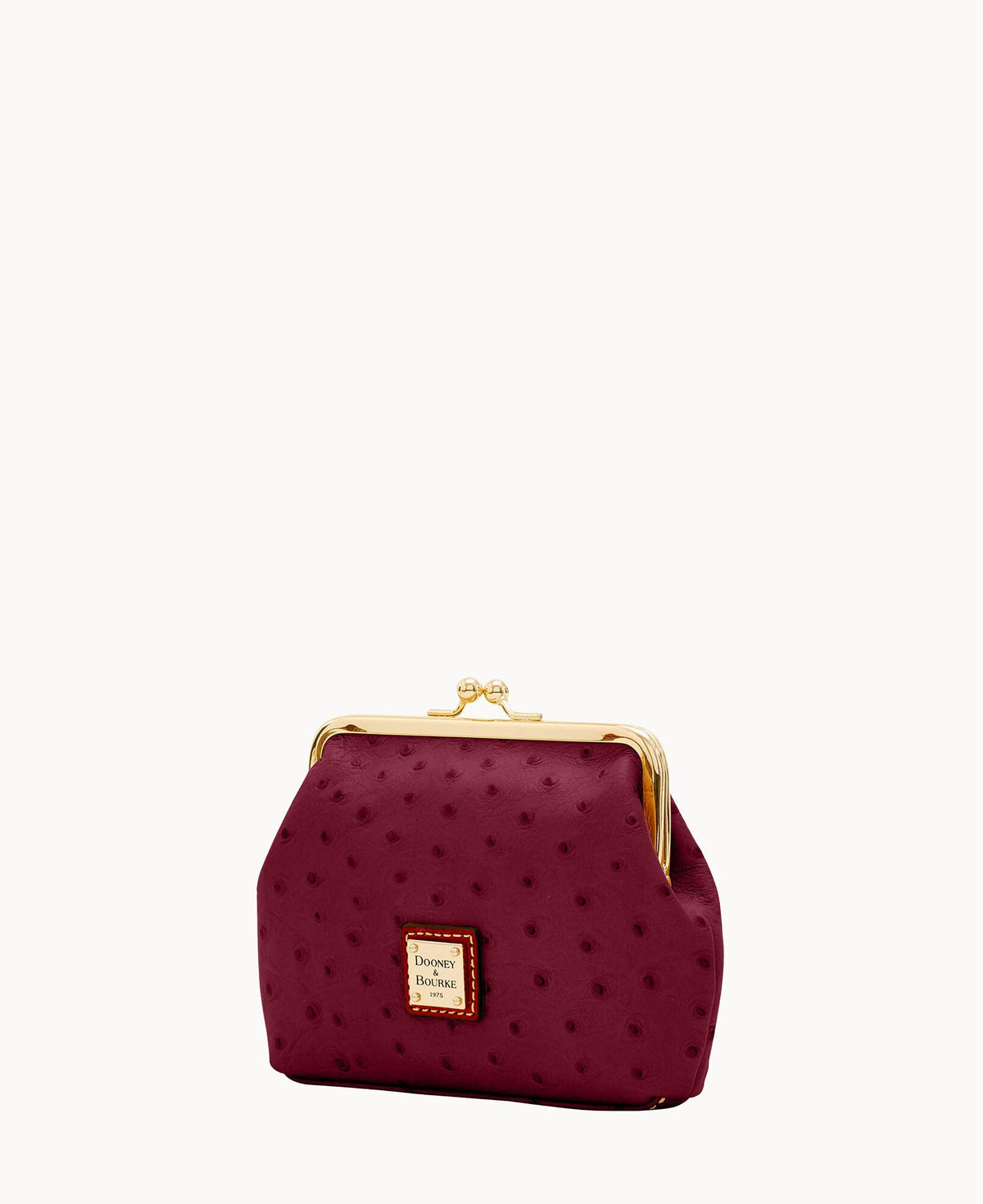 Ostrich Large Framed Purse
