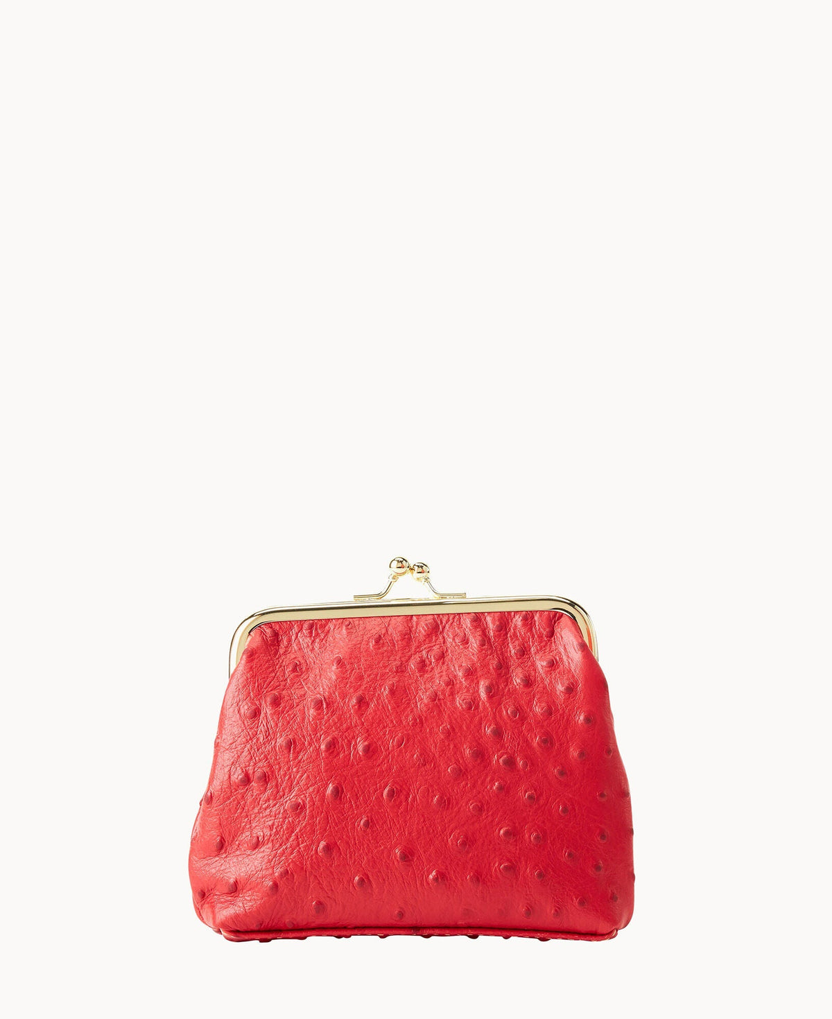 Ostrich Large Framed Purse