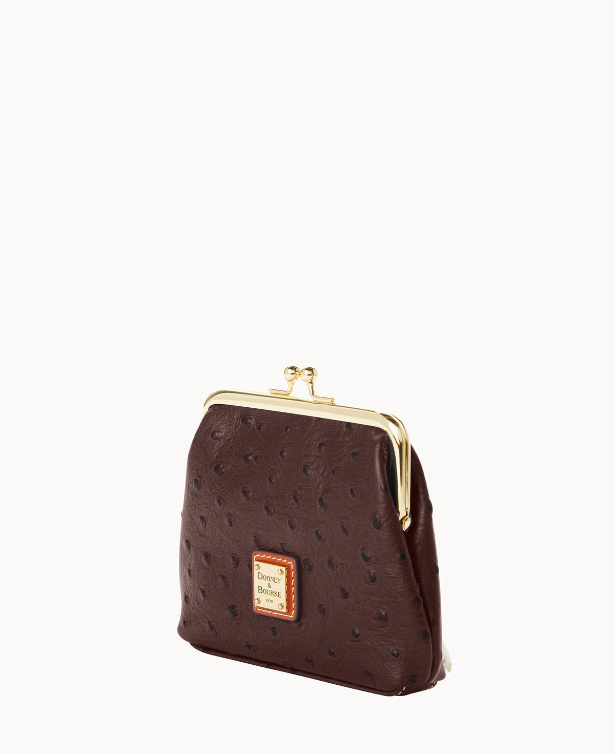 Ostrich Large Framed Purse