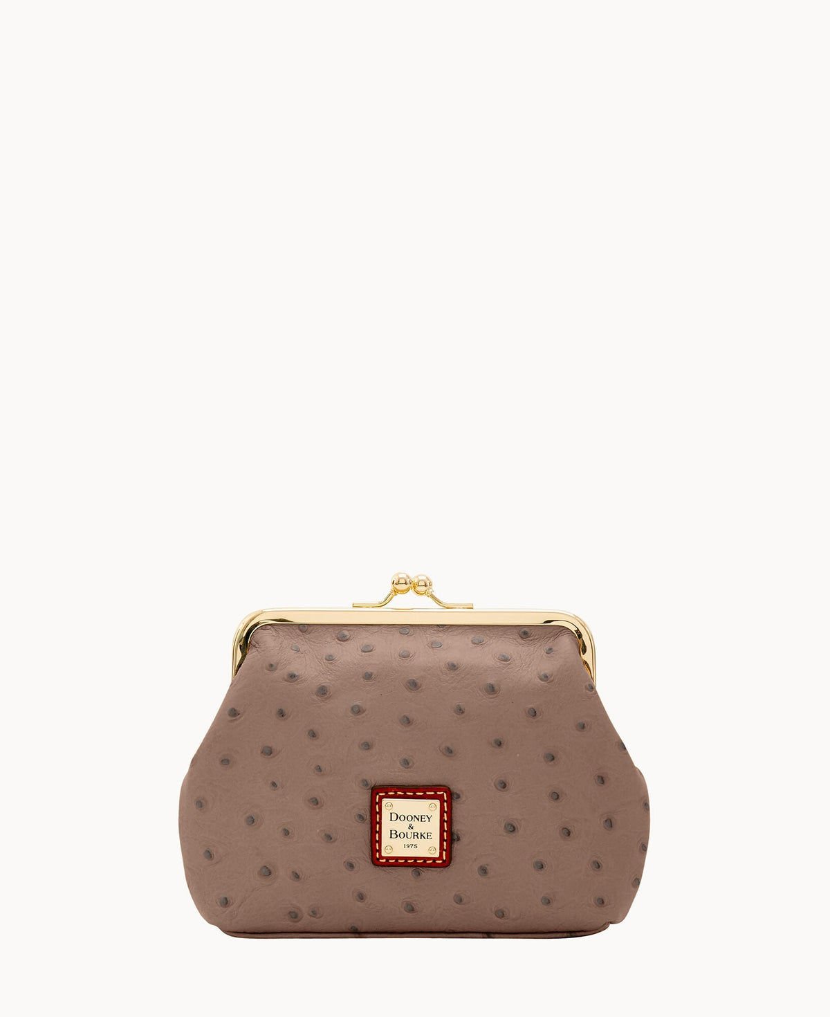 Ostrich Large Framed Purse