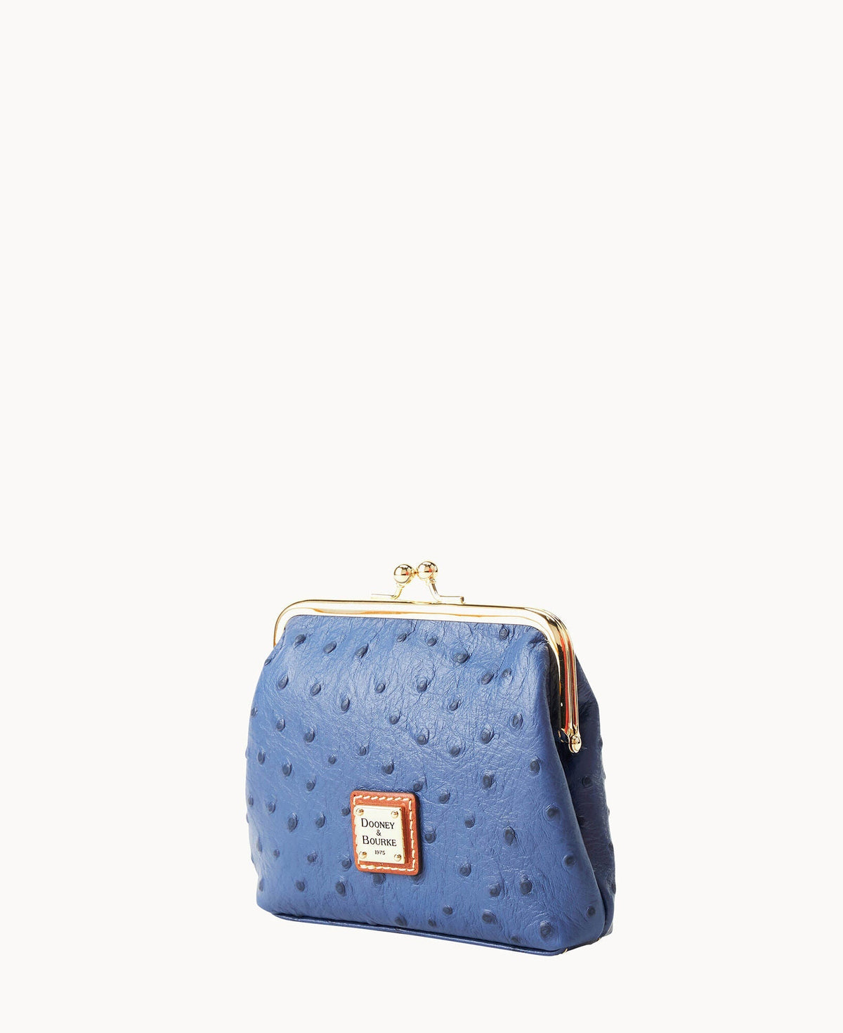 Ostrich Large Framed Purse