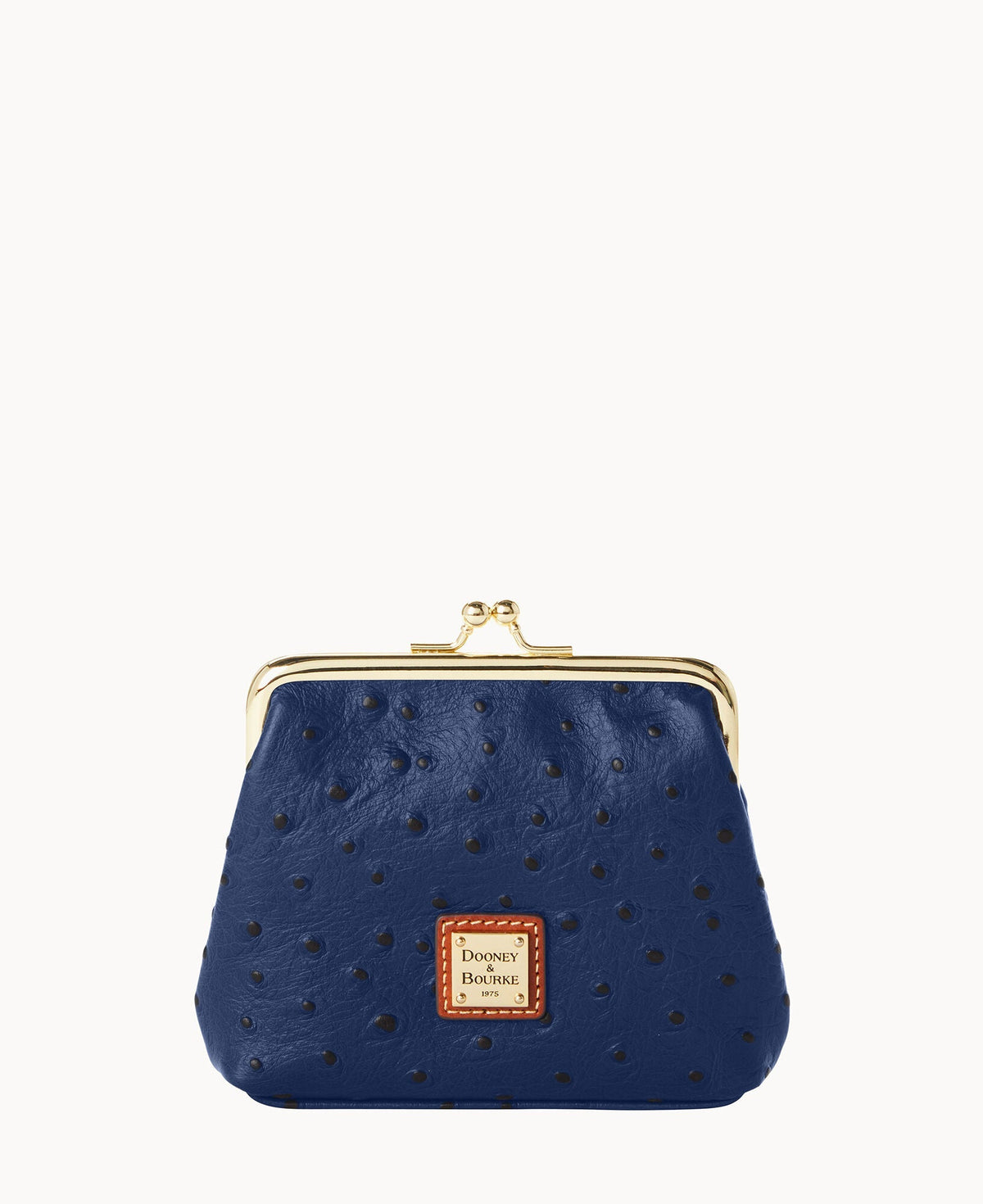 Ostrich Large Framed Purse