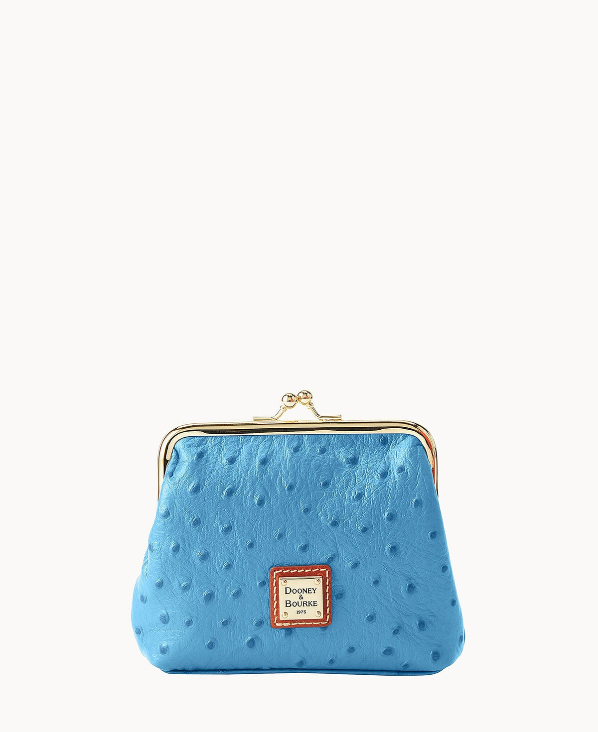 Ostrich Large Framed Purse