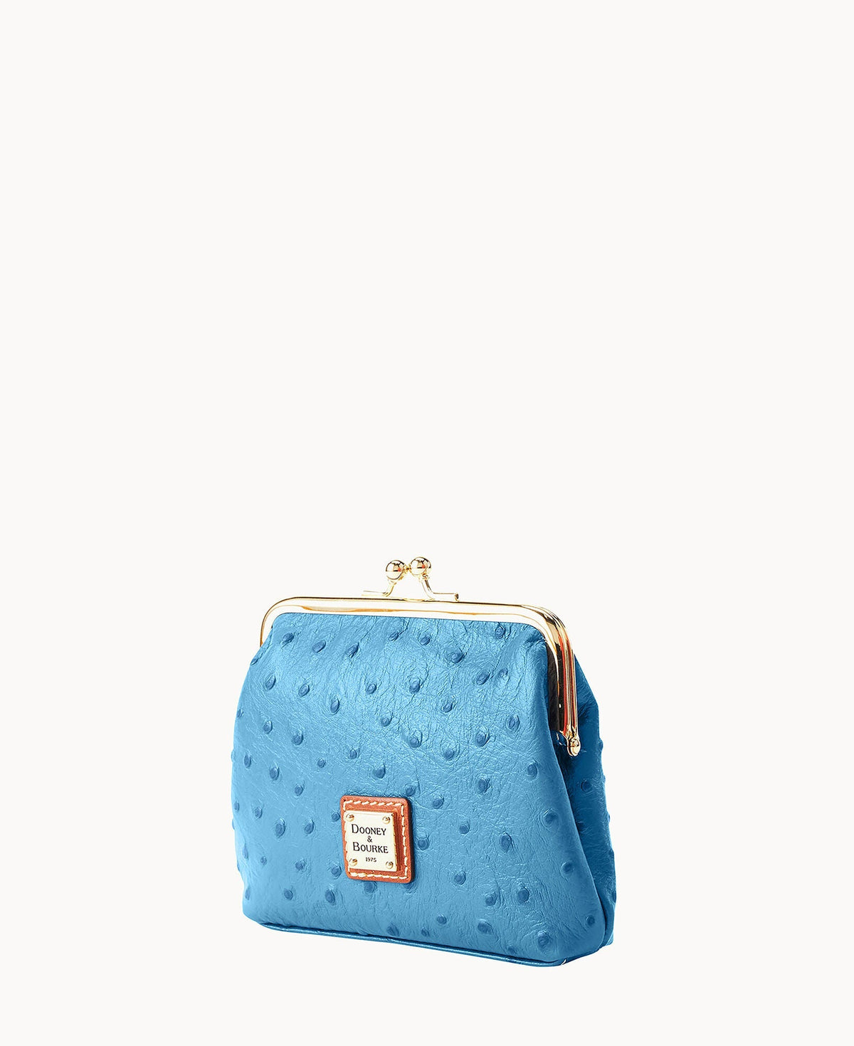 Ostrich Large Framed Purse