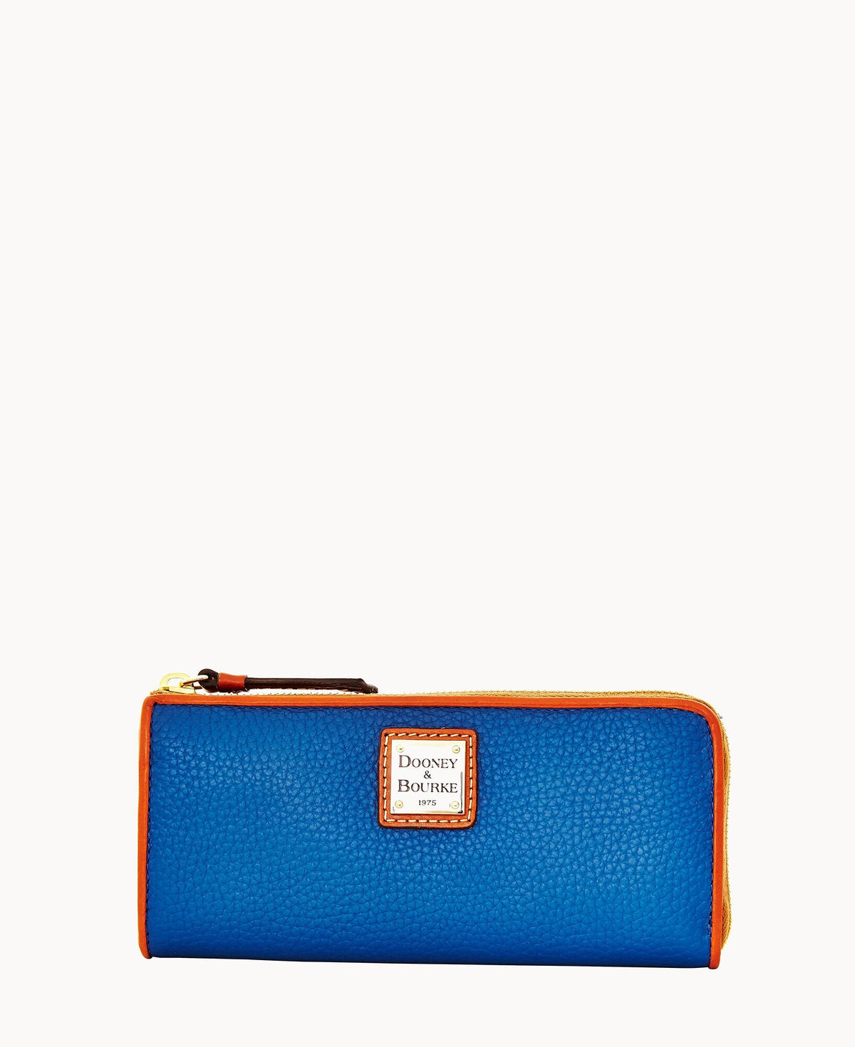 Pebble Grain Zip Clutch