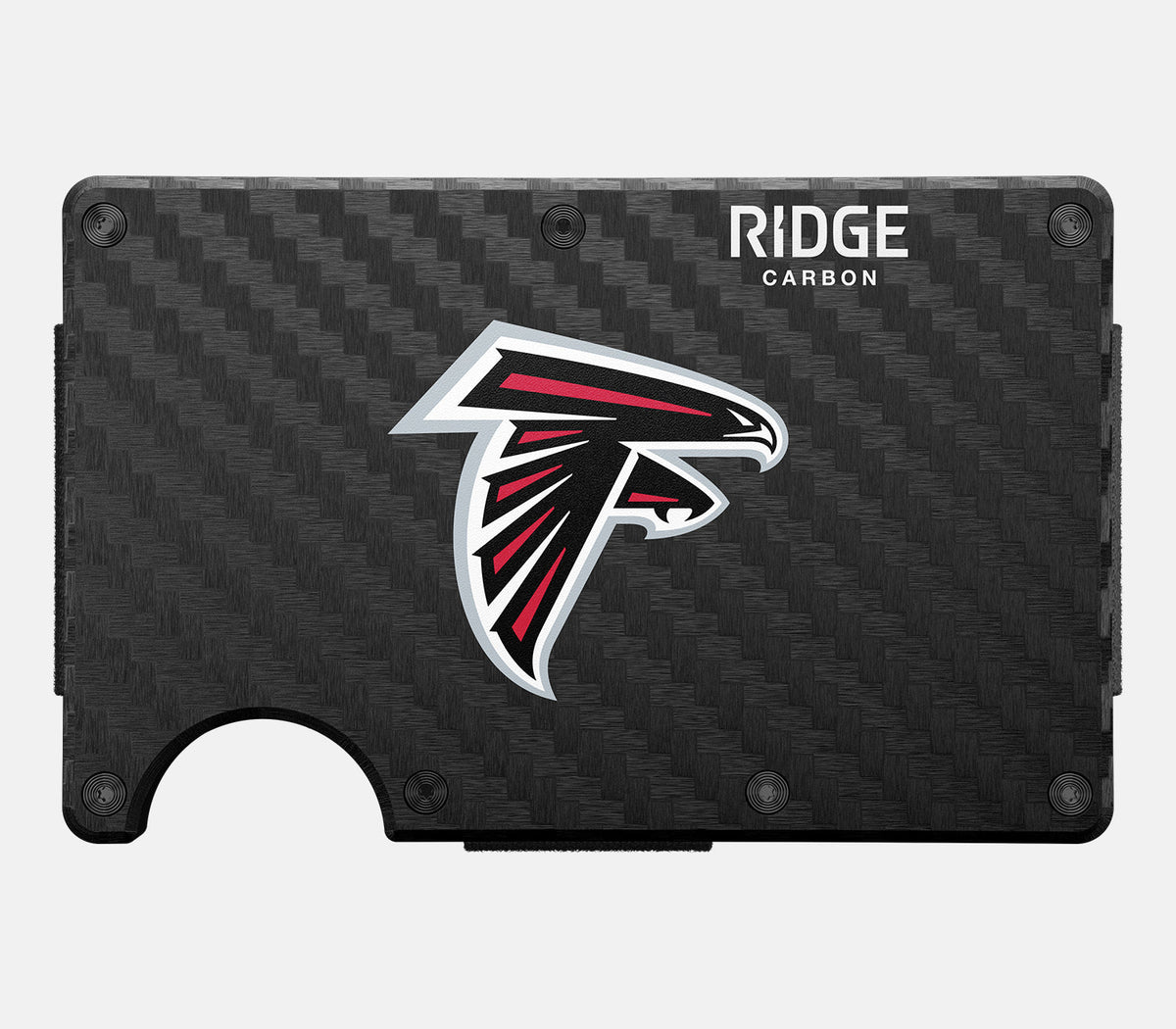 Ridge Wallet - Atlanta Falcons - Carbon Fiber 3k